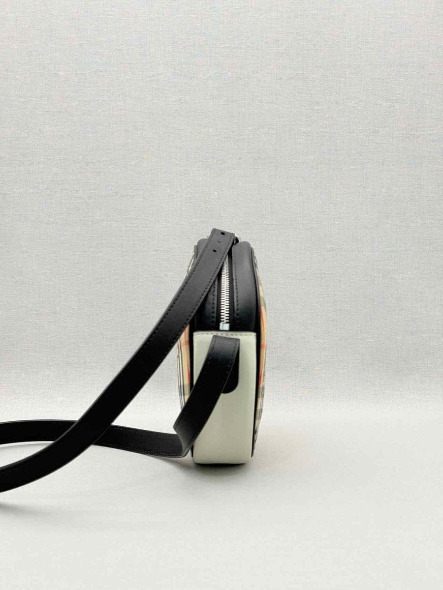 Burberry Cartoon House Check Beige Multicolor Crossbody