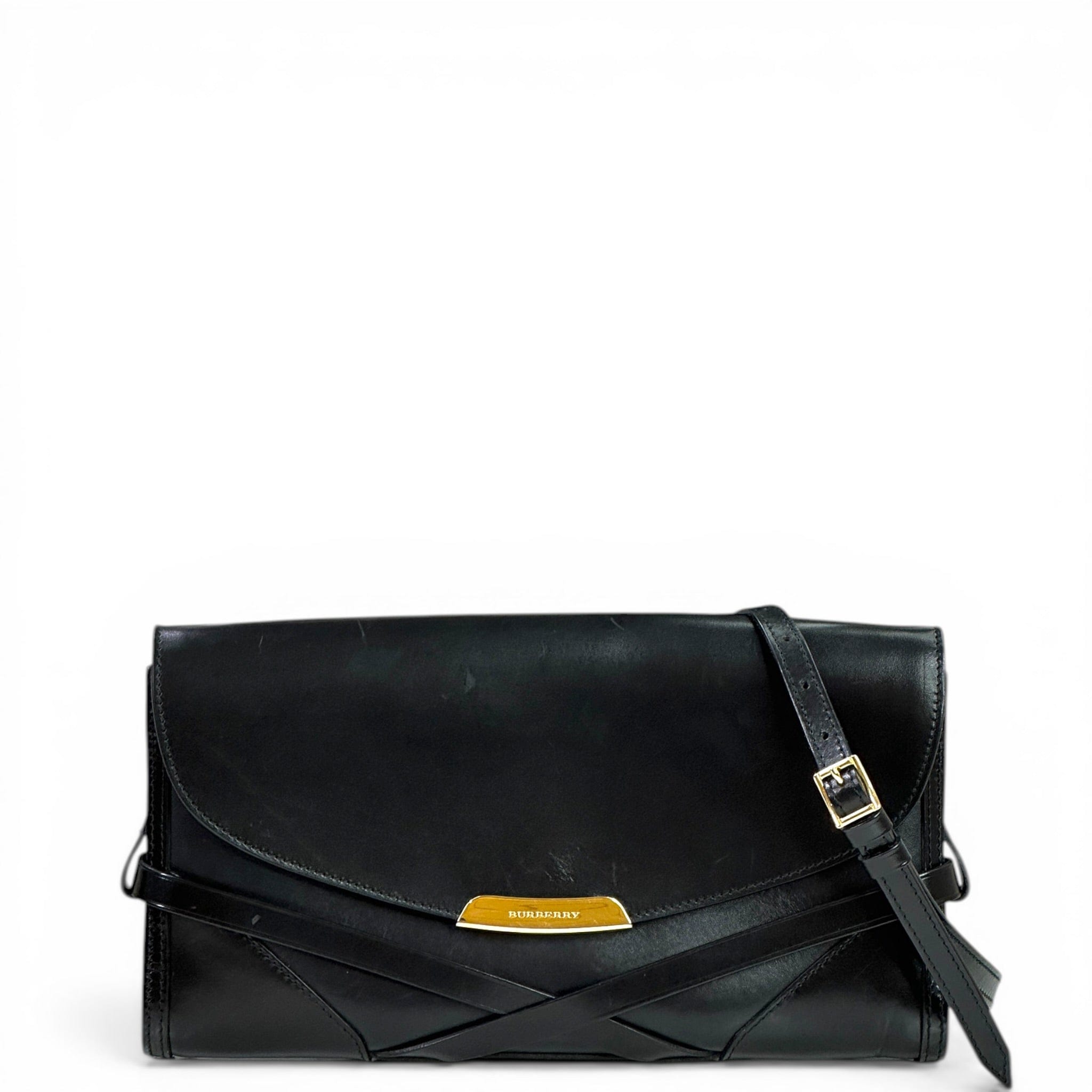 Burberry Katherine Crossbody Bag Black Leather