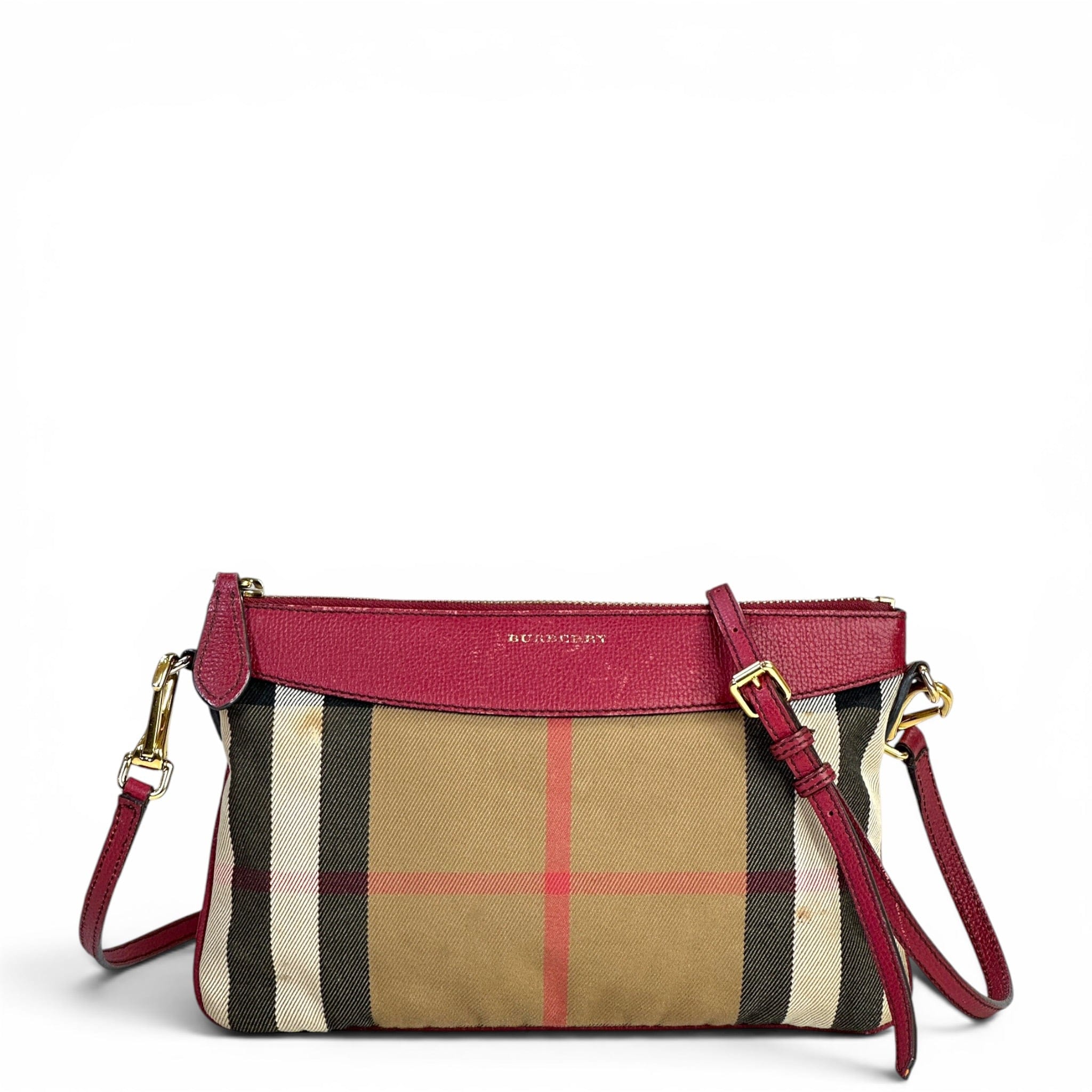 Burberry Derby Peyton House Check Crossbody Bag
