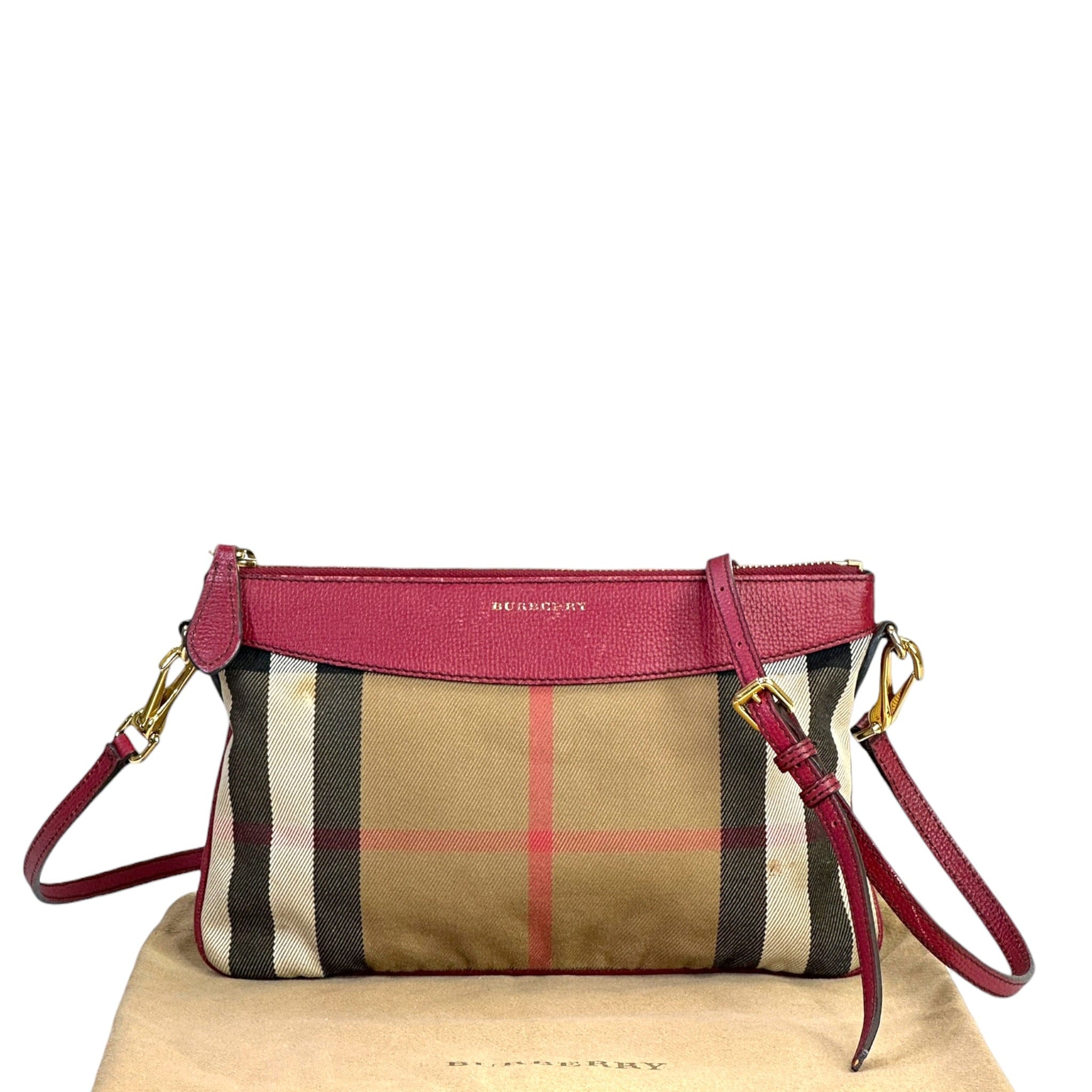 Burberry Derby Peyton House Check Crossbody Bag