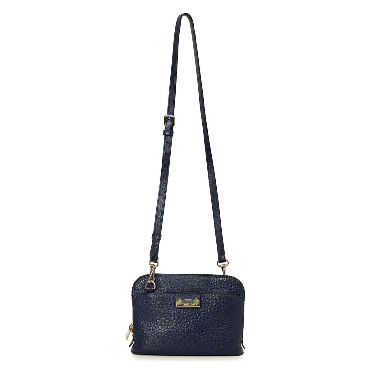 Burberry Navy Blue Small Harrogate Crossbody Bag