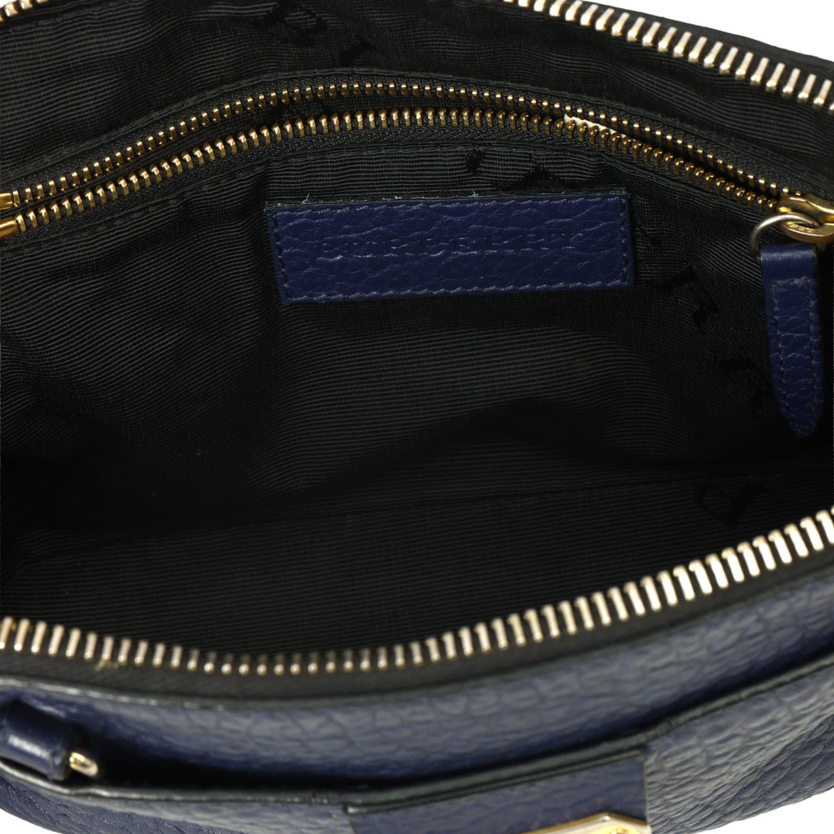 Burberry Navy Blue Small Harrogate Crossbody Bag