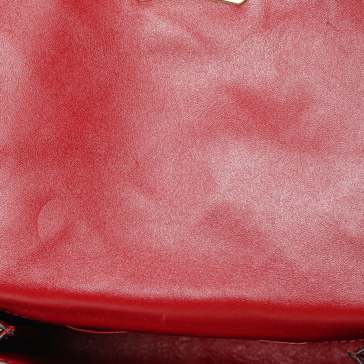 Burberry Military Red Embossed Langley Small Crossbody Bag