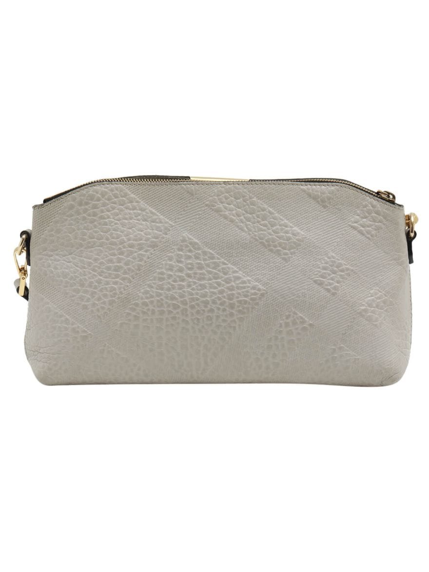 Burberry Grey Leather Crossbody Bag