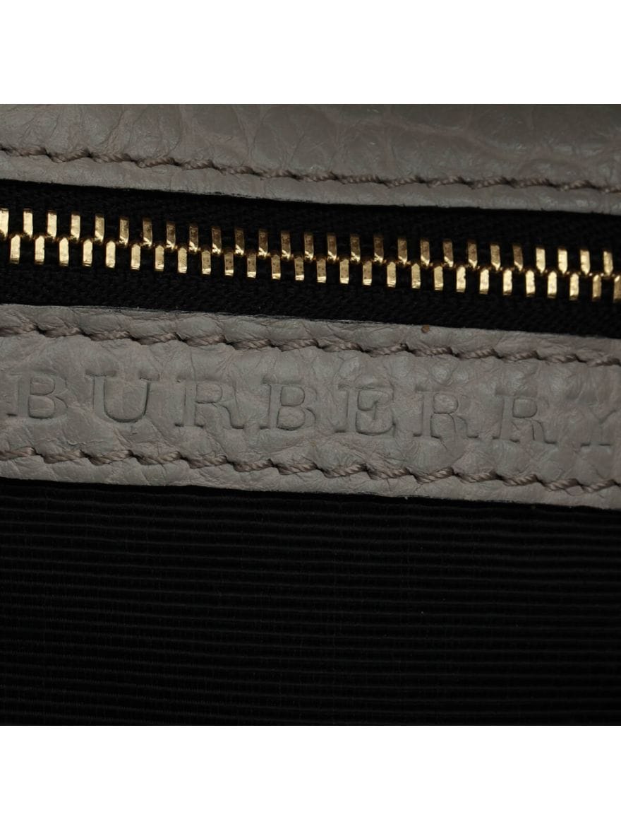 Burberry Grey Leather Crossbody Bag