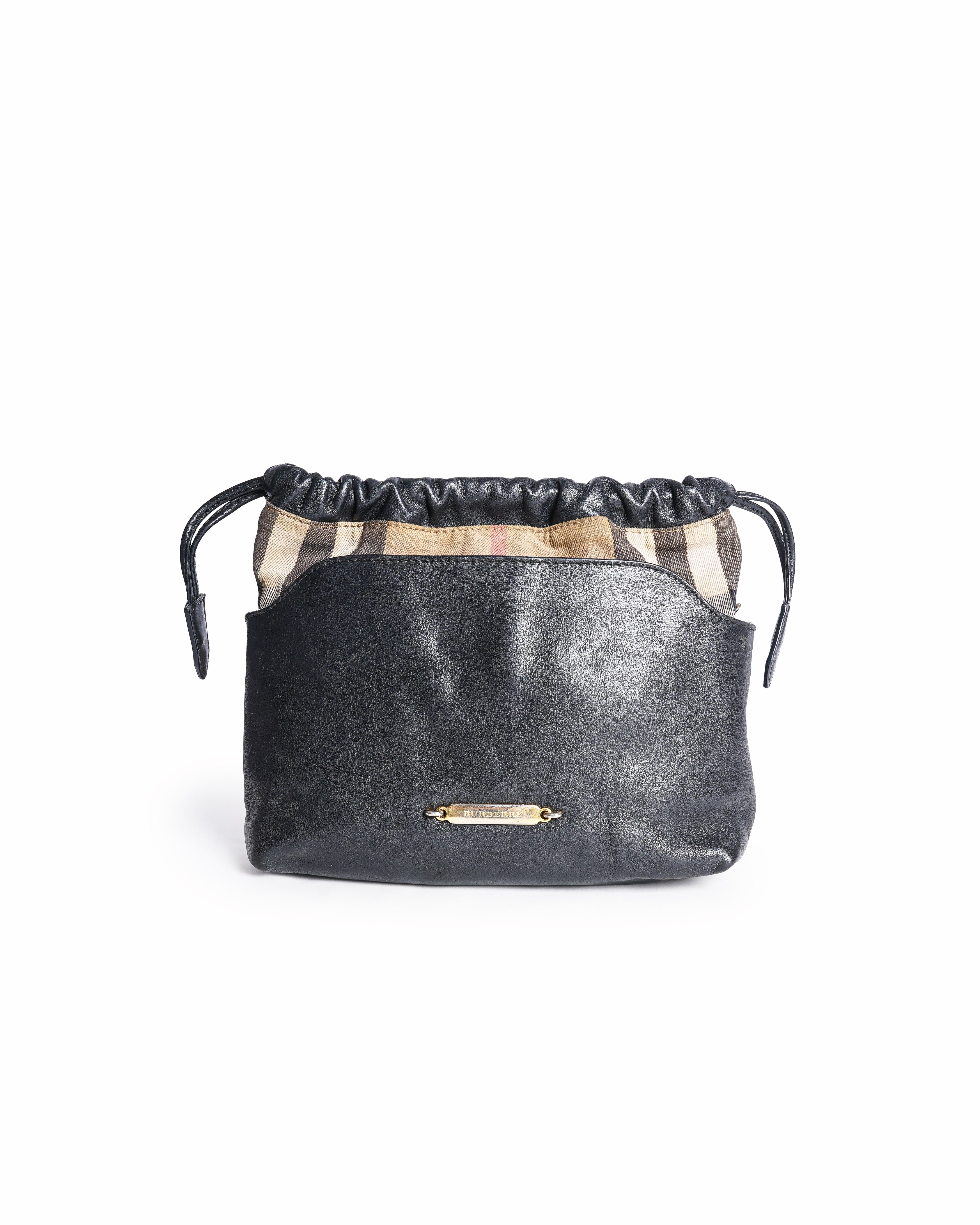 Burberry Little Crush House Check Print Leather Crossbody Bag