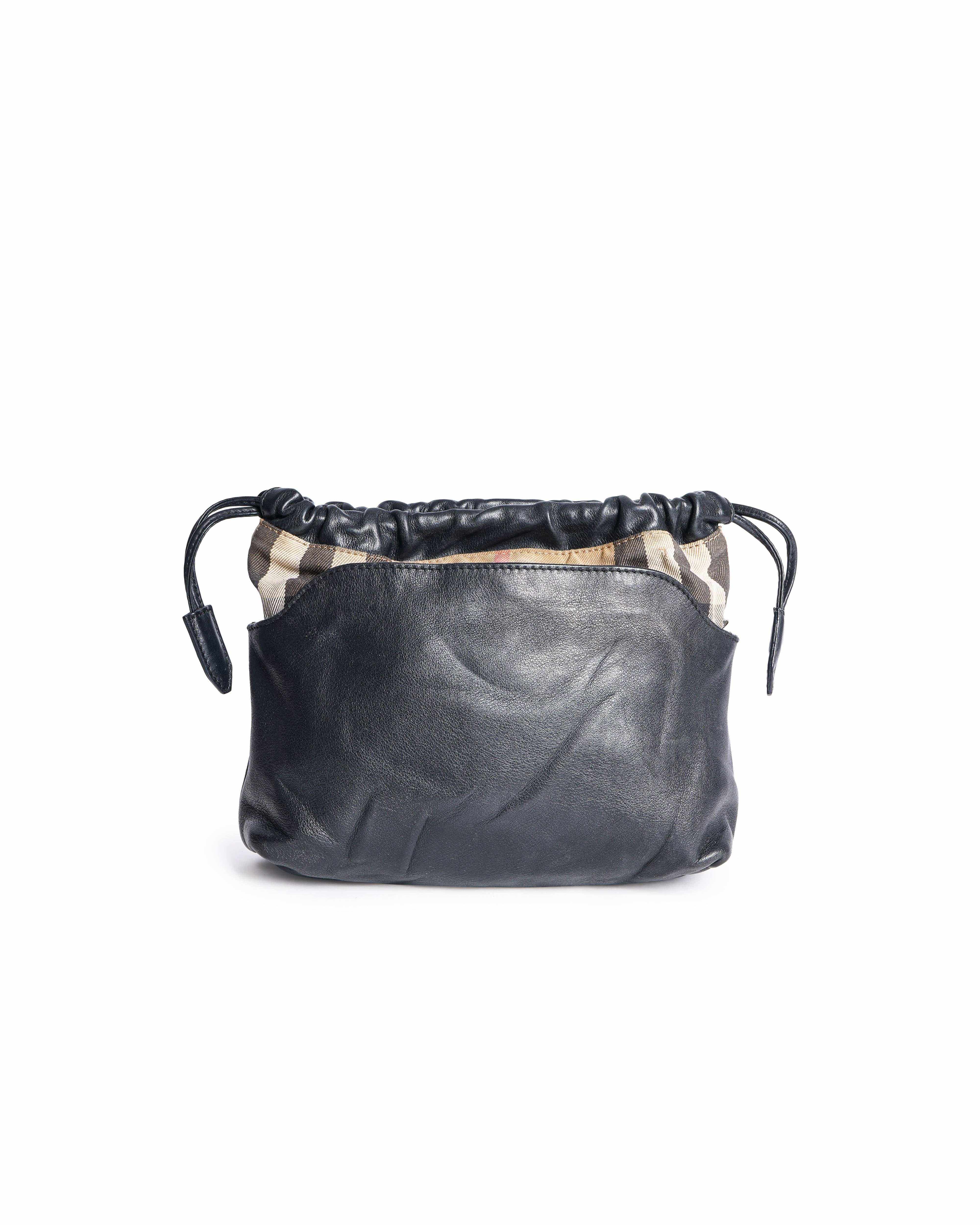 Burberry Little Crush House Check Print Leather Crossbody Bag
