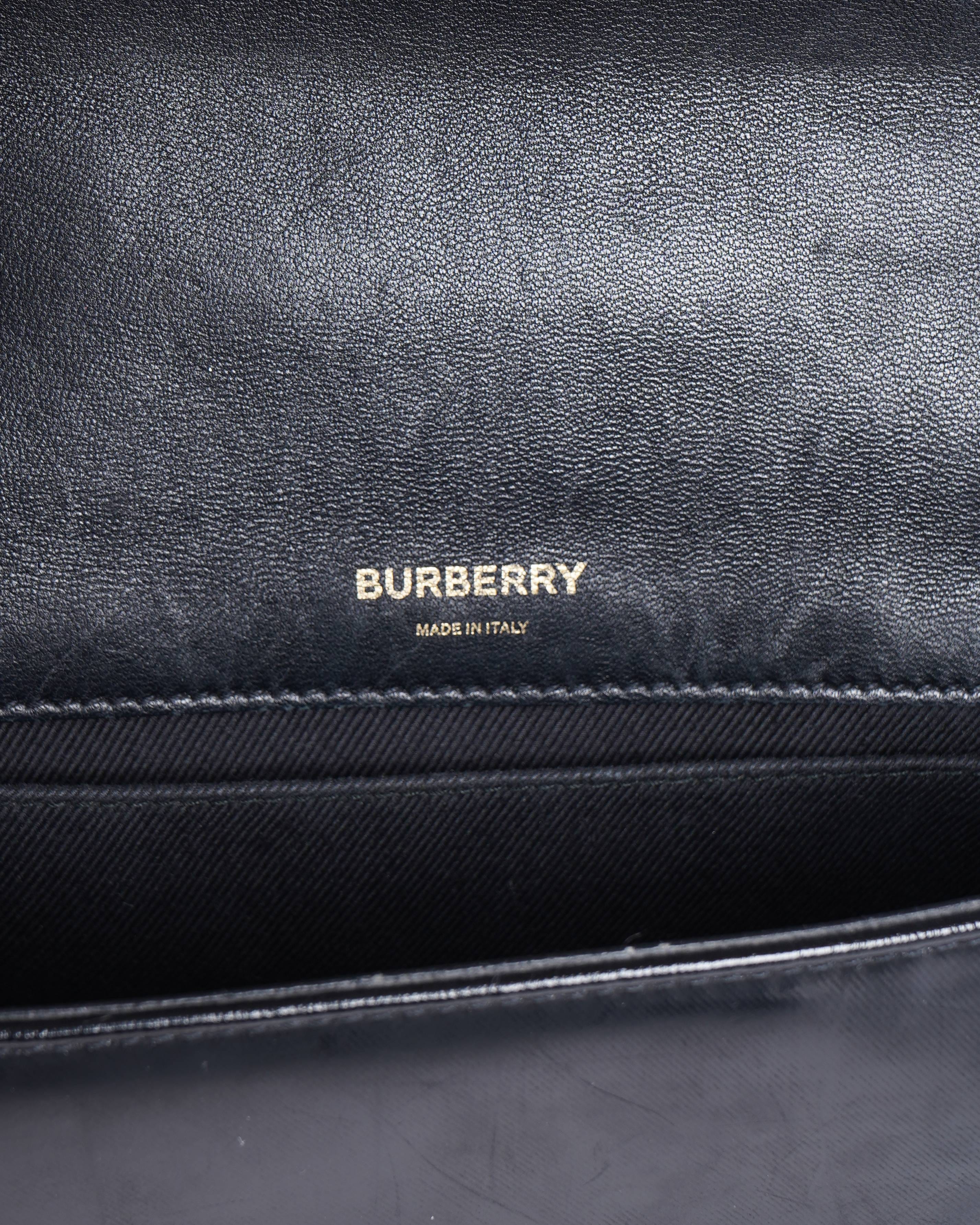 Burberry lola horseferry quilted crossbody bag