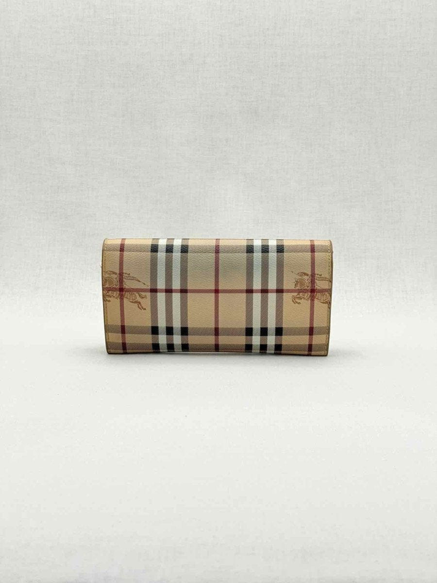 Burberry Wallet on Chain Beige Check Crossbody