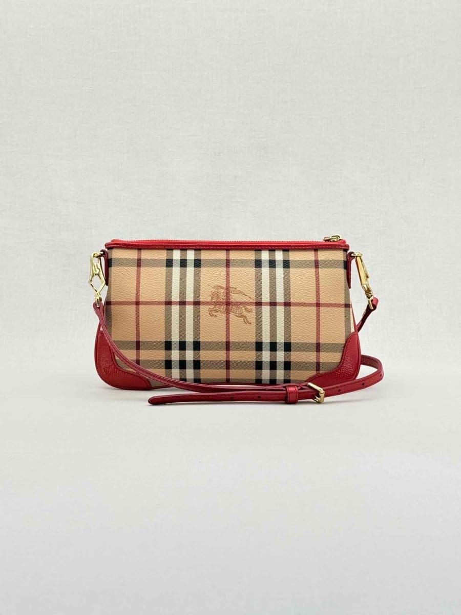 Burberry Beige w/ Red Check Crossbody