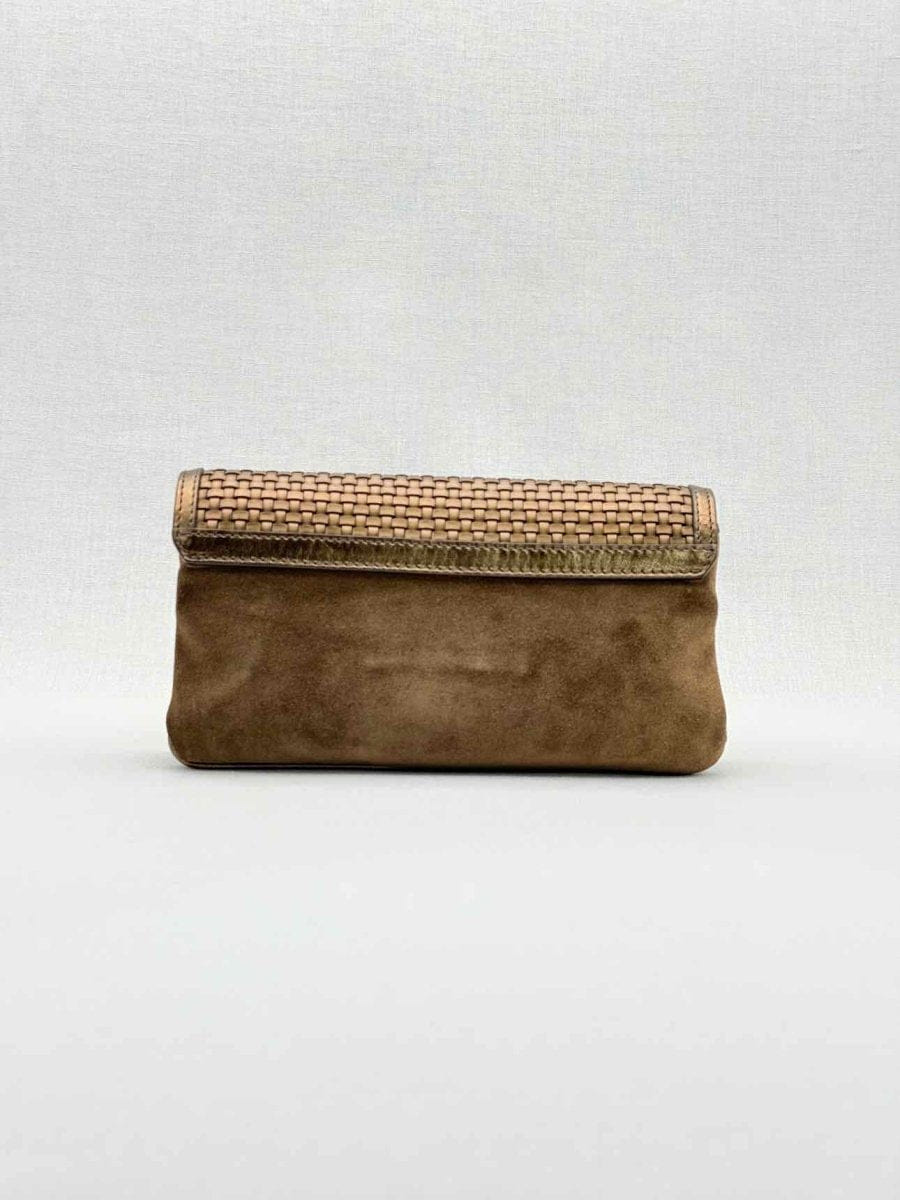 Burberry Wallet on Chain Brown Latticing Crossbody