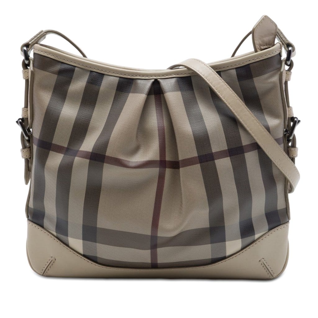 Burberry Smoke Check Coated Canvas Hartham Crossbody