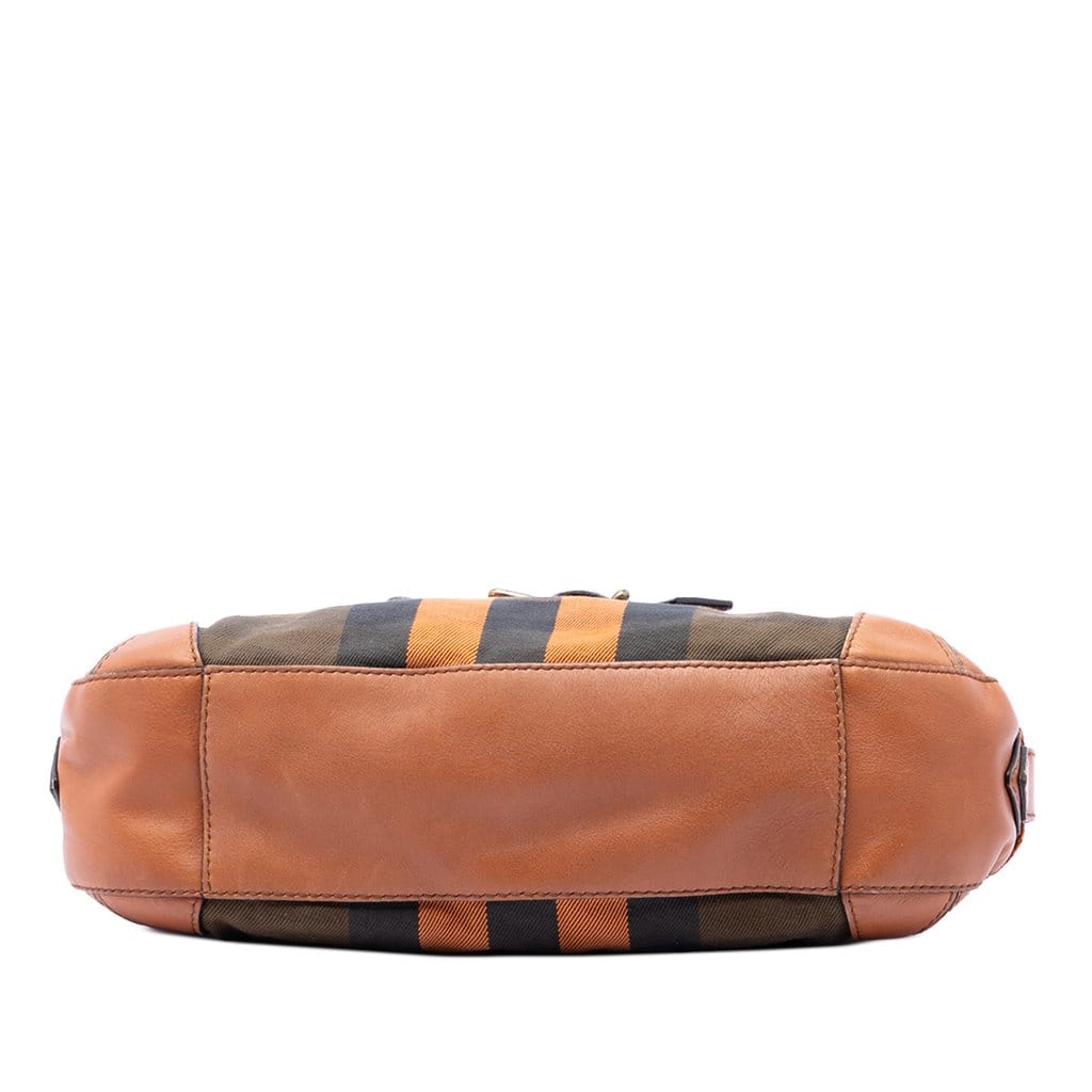 Burberry Mega Check Canvas and Leather Belted Crossbody
