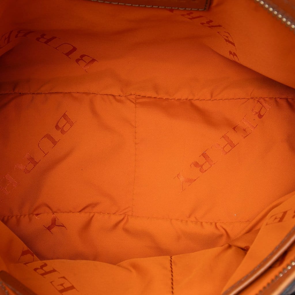 Burberry Mega Check Canvas and Leather Belted Crossbody