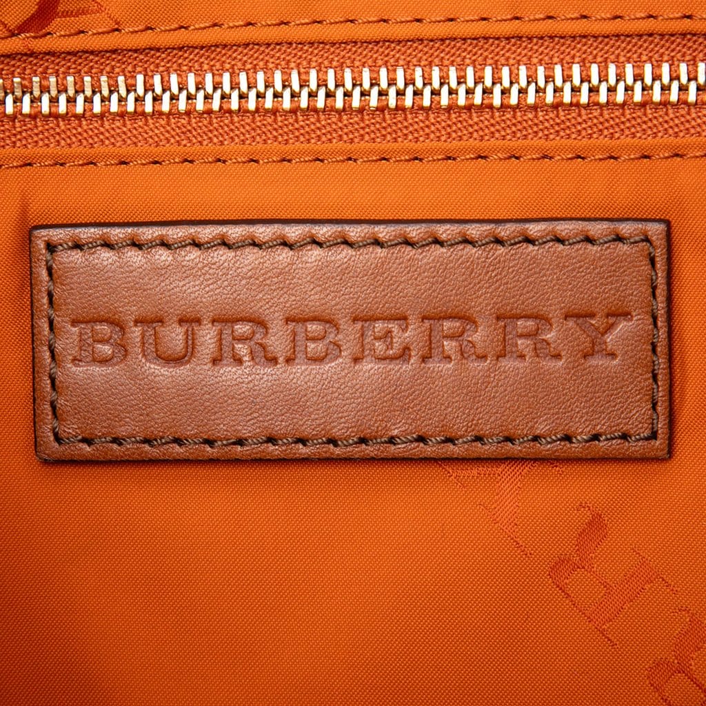 Burberry Mega Check Canvas and Leather Belted Crossbody