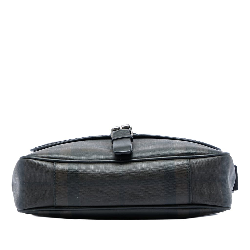 Burberry Smoke Check Coated Canvas Crossbody
