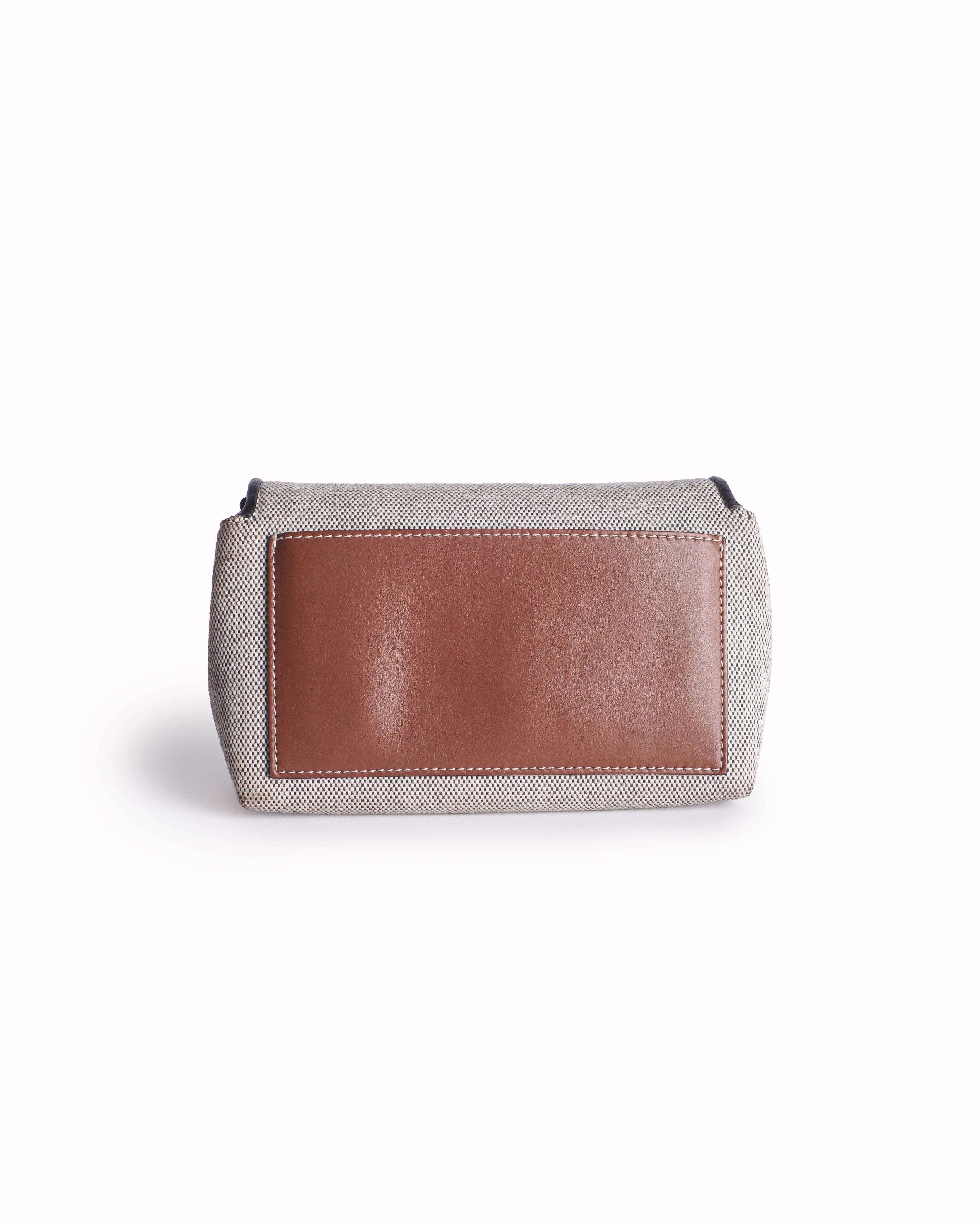 Burberry Horseferry Print Canvas & Leather Crossbody Bag