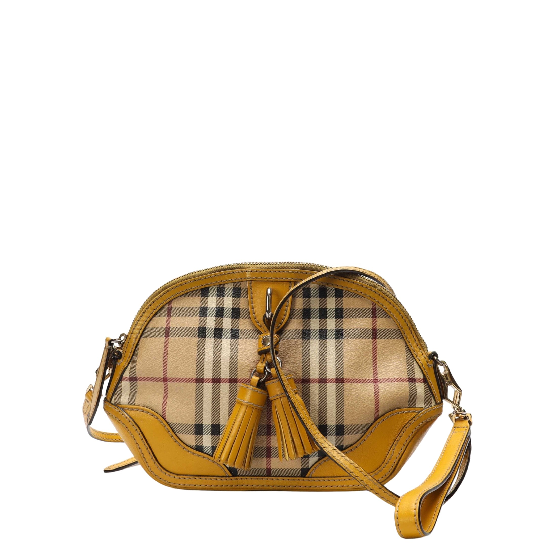 Burberry Haymarket Check Canvas Crossbody Bag