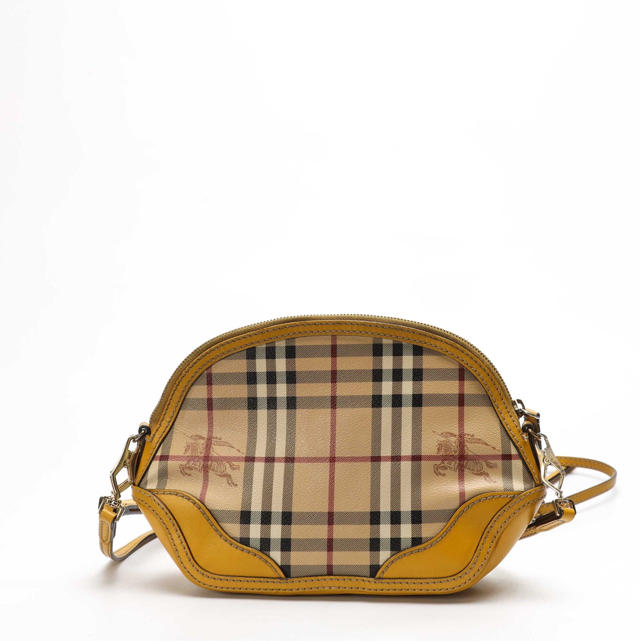 Burberry Haymarket Check Canvas Crossbody Bag