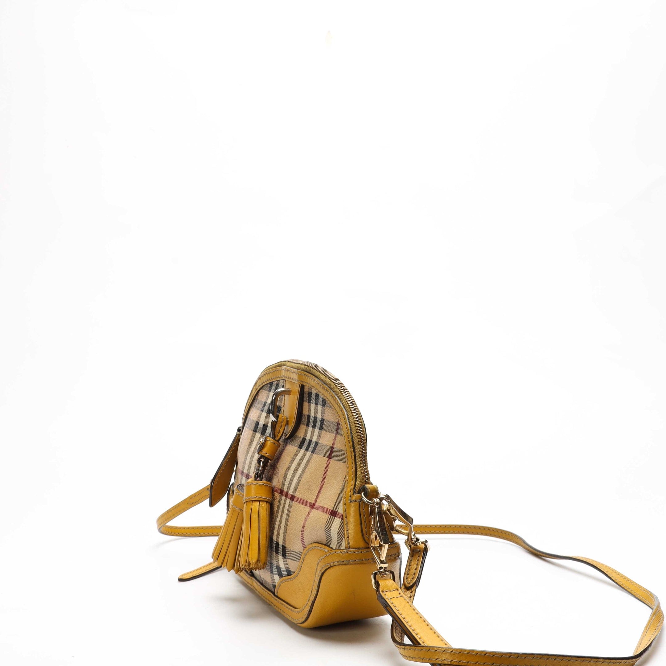 Burberry Haymarket Check Canvas Crossbody Bag