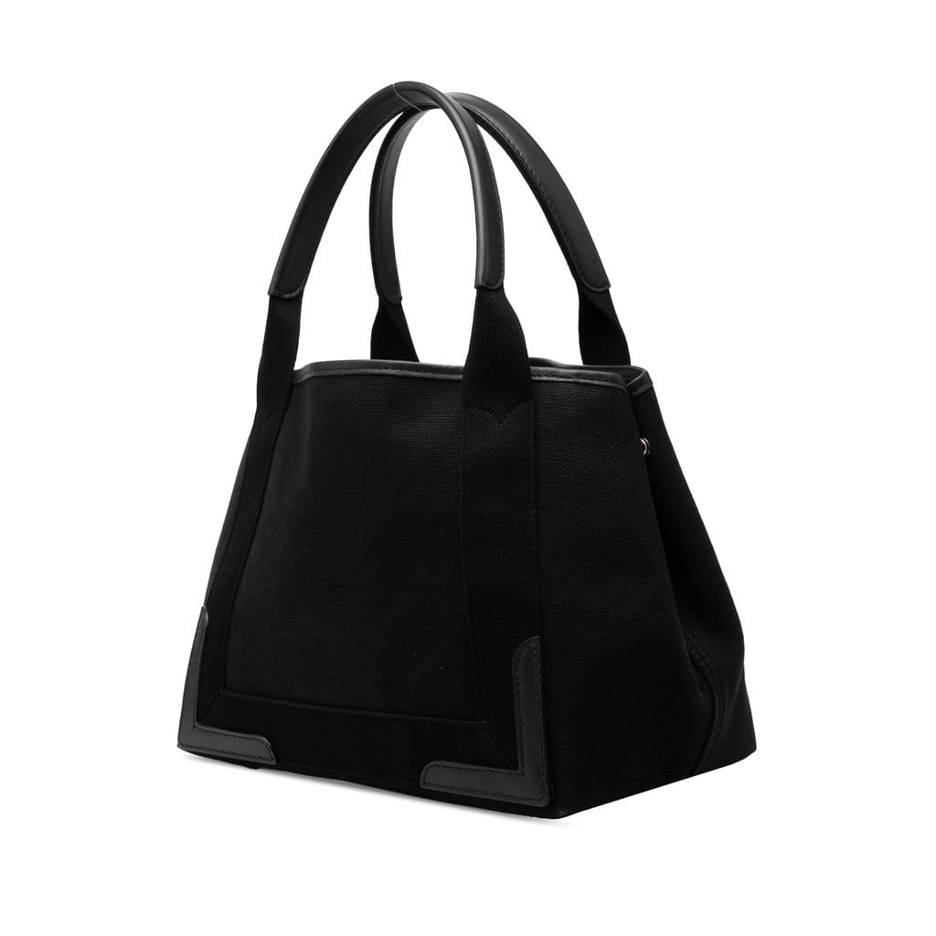 Balenciaga Canvas Navy Cabas Tote S