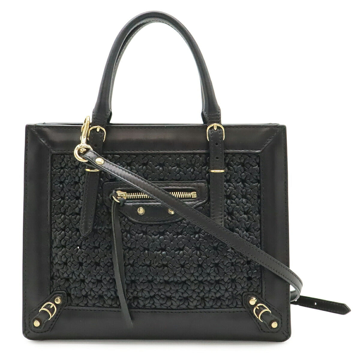 Balenciaga Mini Paper Leather 2WAY Handbag