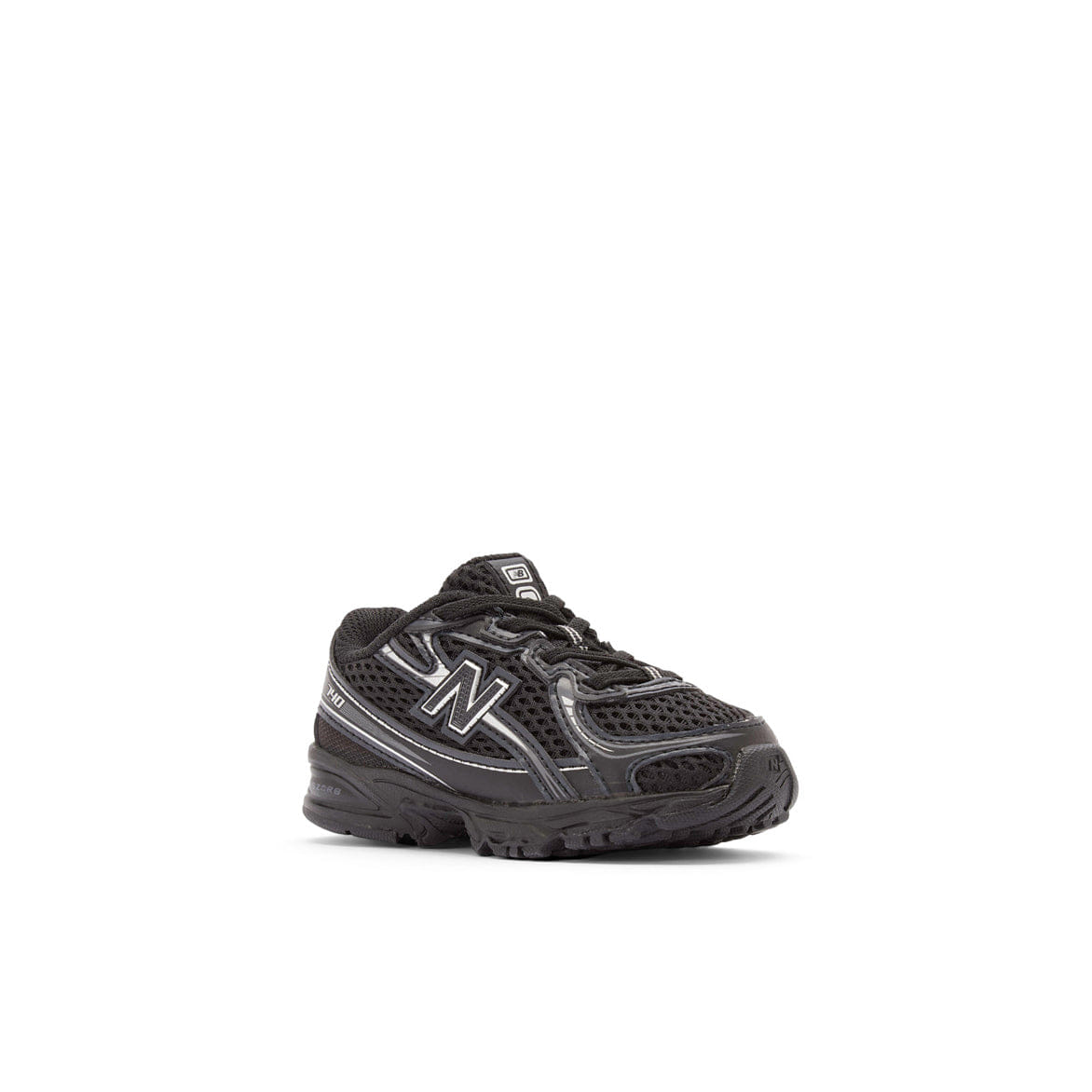New Balance 740 BUNGEE LACE (TD) - BLACK / SILVER METALLIC