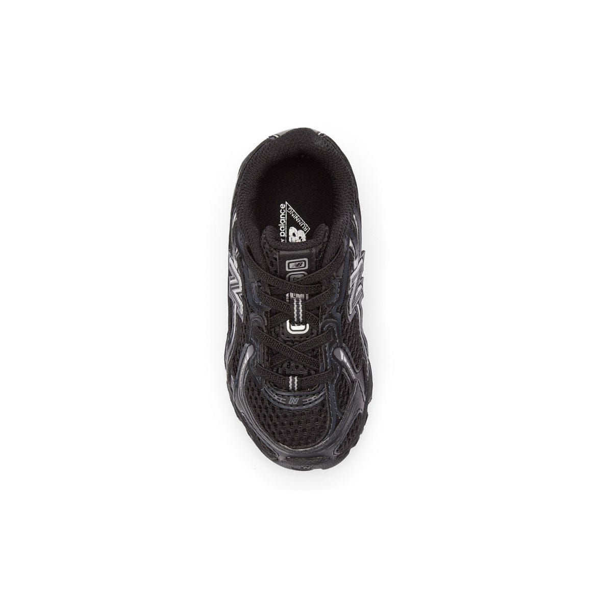 New Balance 740 BUNGEE LACE (TD) - BLACK / SILVER METALLIC