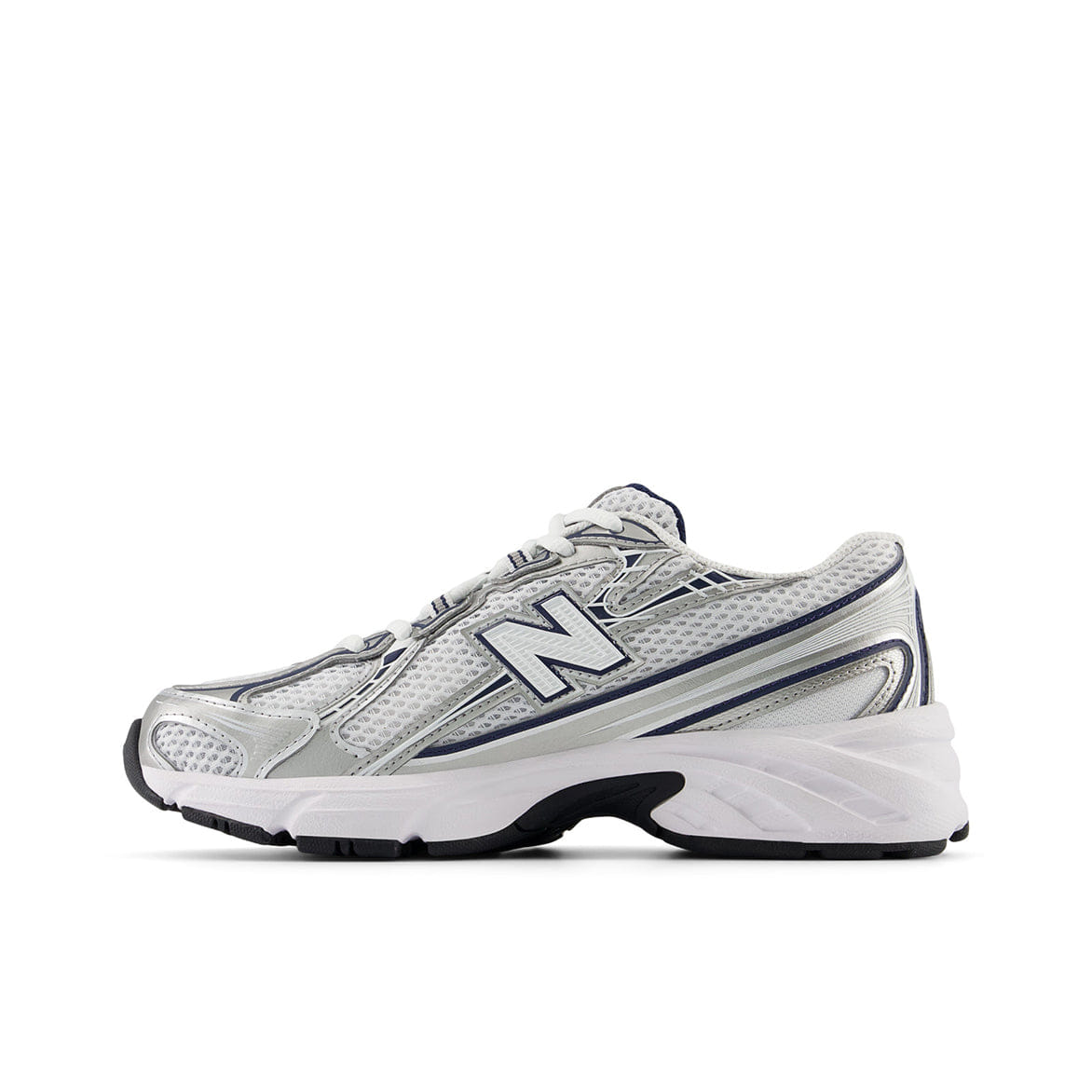 New Balance 740 BUNGEE LACE (GS) - WHITE / NAVY