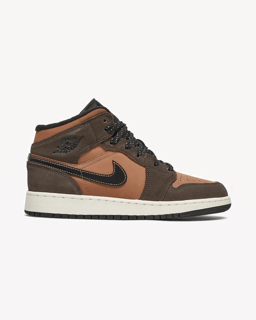 NIKE AIR JORDAN1 MID SE GS DARK CHOCOLATE