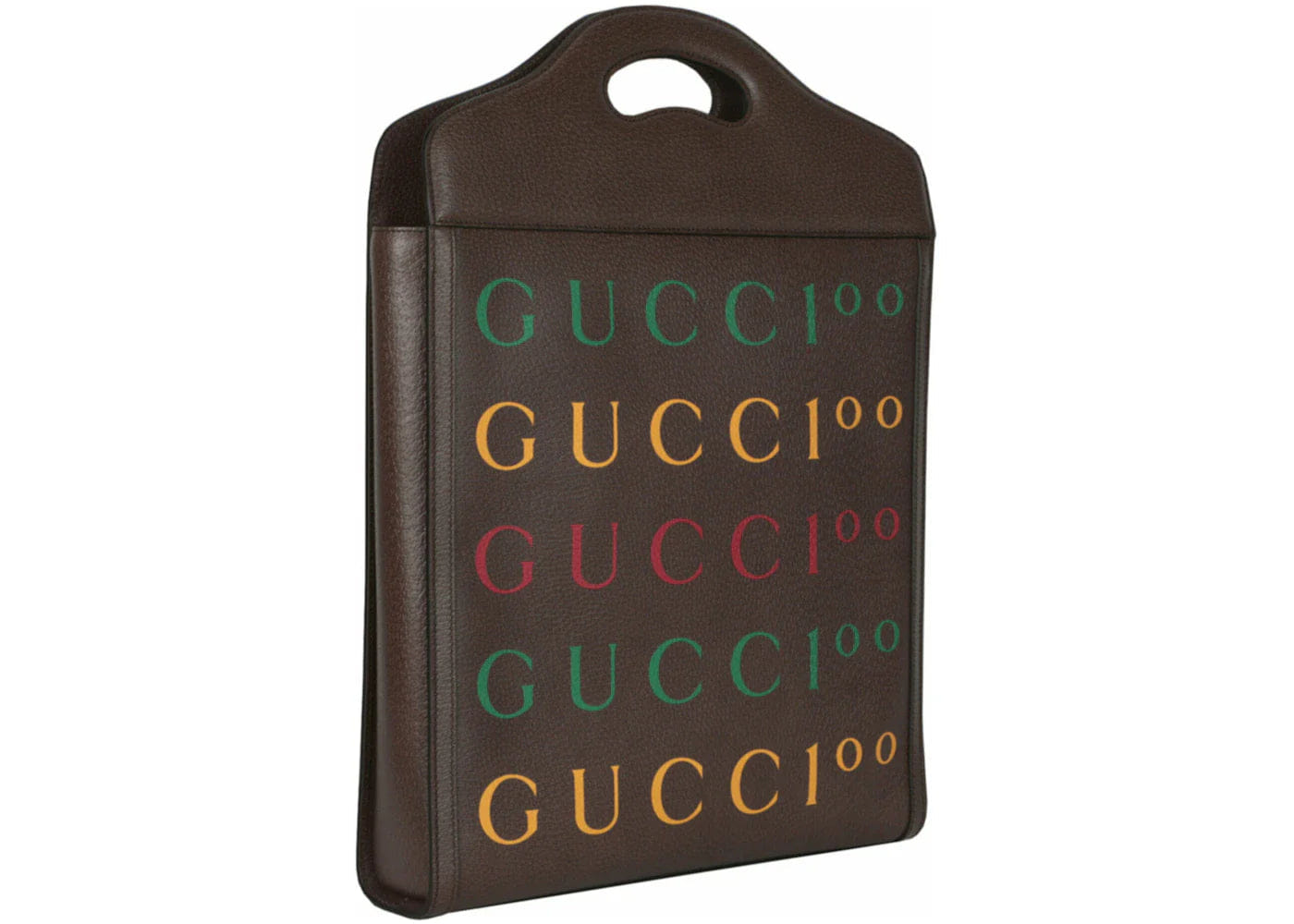 Gucci Aria 100Th Printed Anniversary Tote Brown