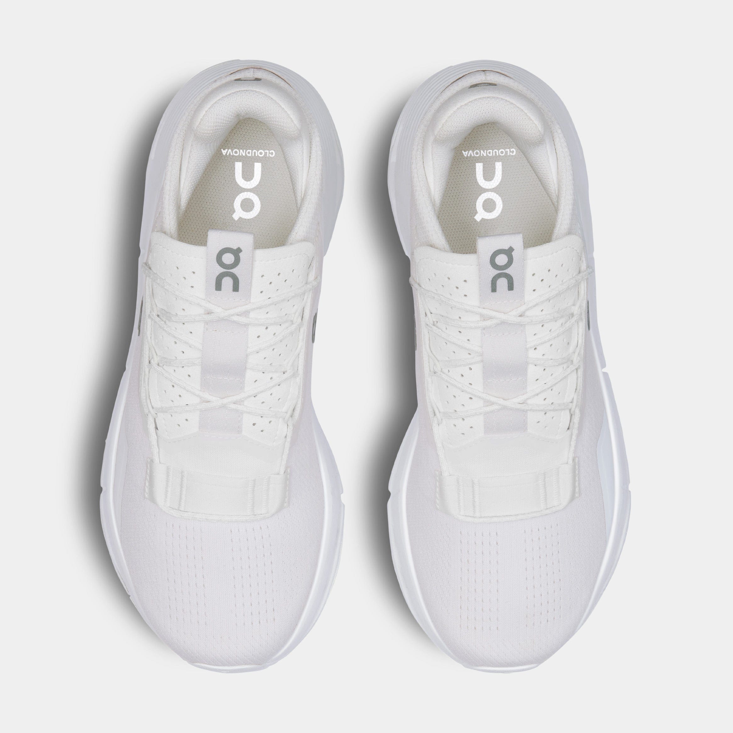 On Running Cloudnova 2 Mens Running Shoes (All White)