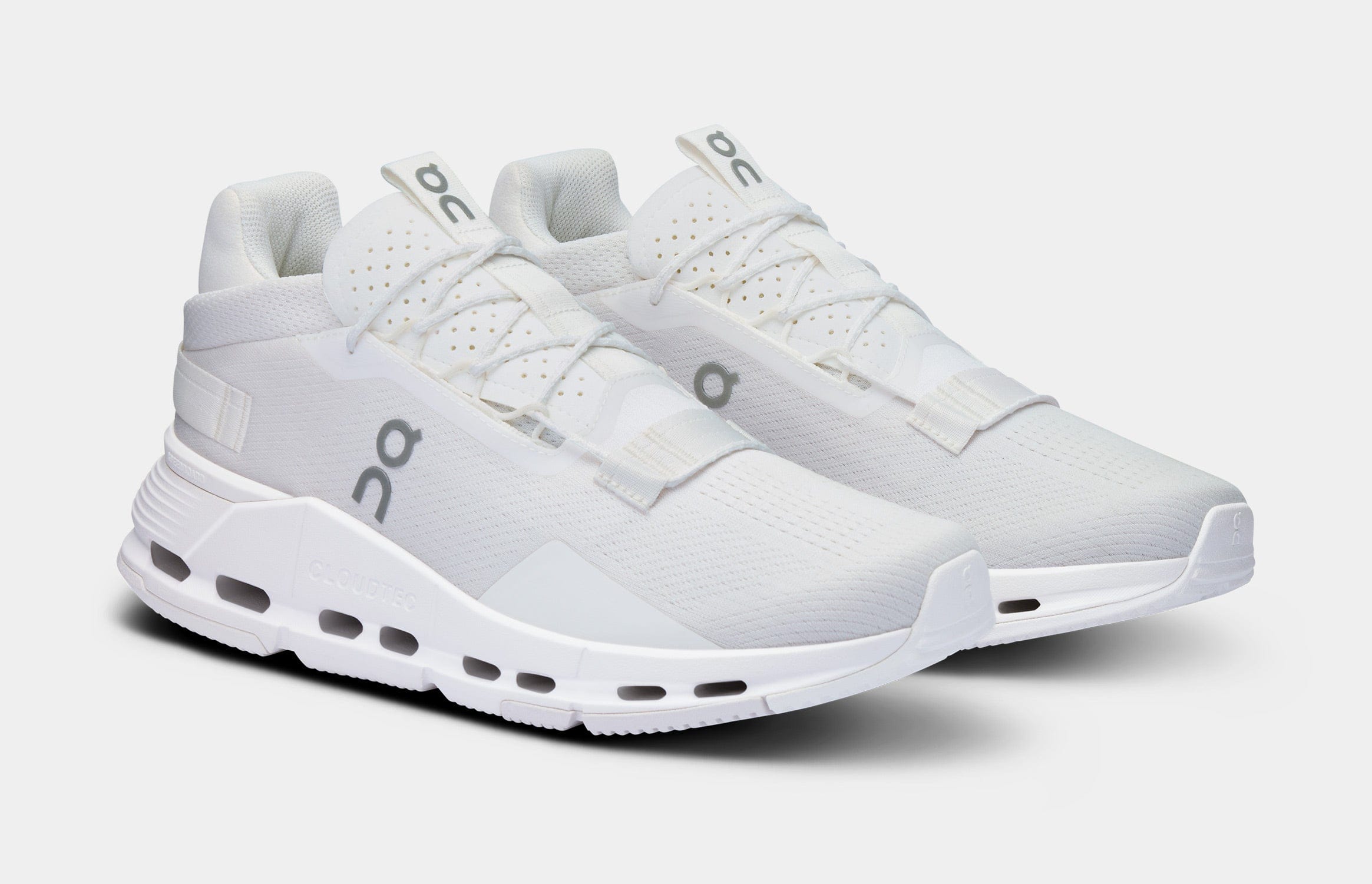 On Running Cloudnova 2 Mens Running Shoes (All White)