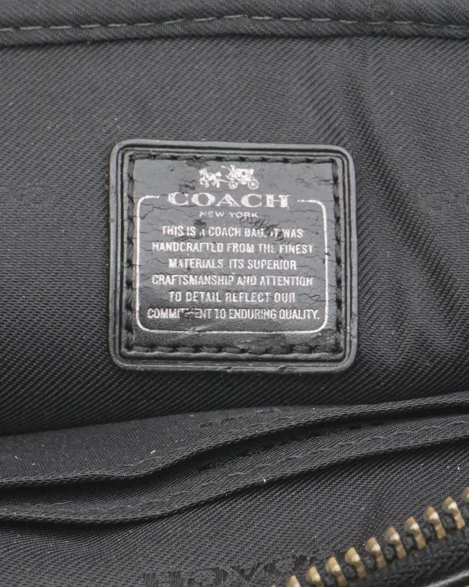 Coach Butterfly Applique Crossbody Clutch In Pebble Leather