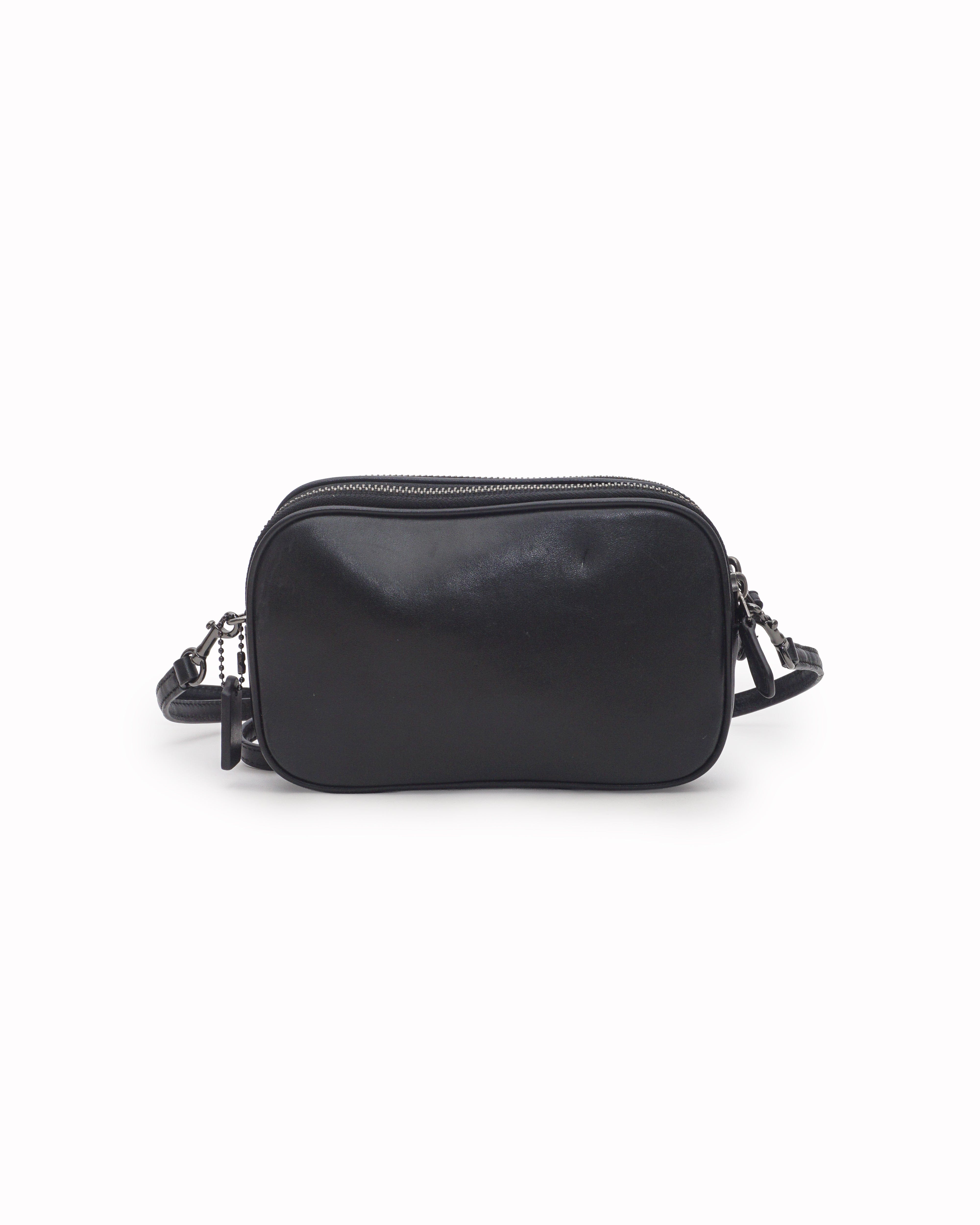 Coach Butterfly Applique Crossbody Clutch In Pebble Leather