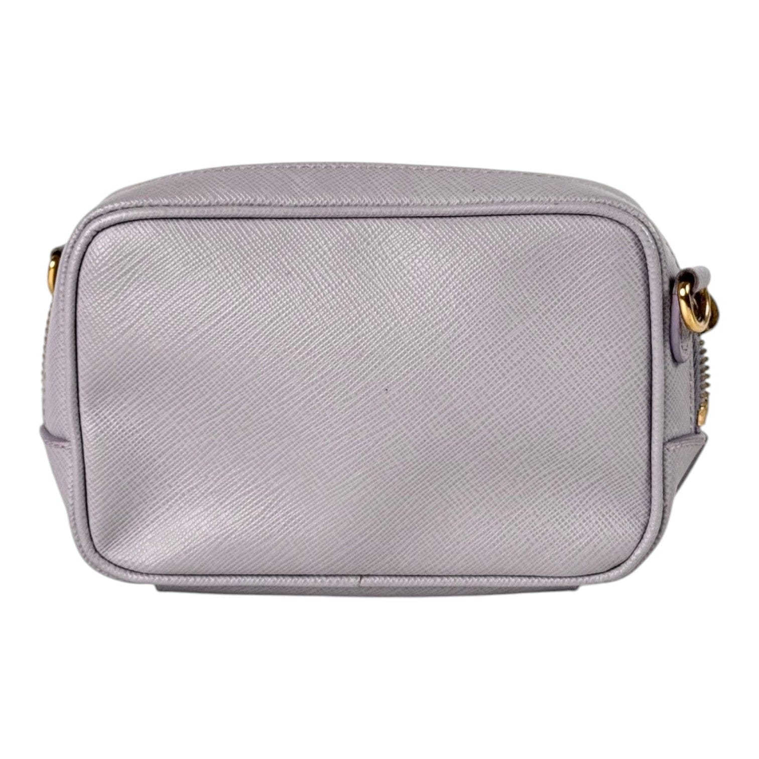 Prada Lilac Mini Saffiano Crossbody Camera Bag