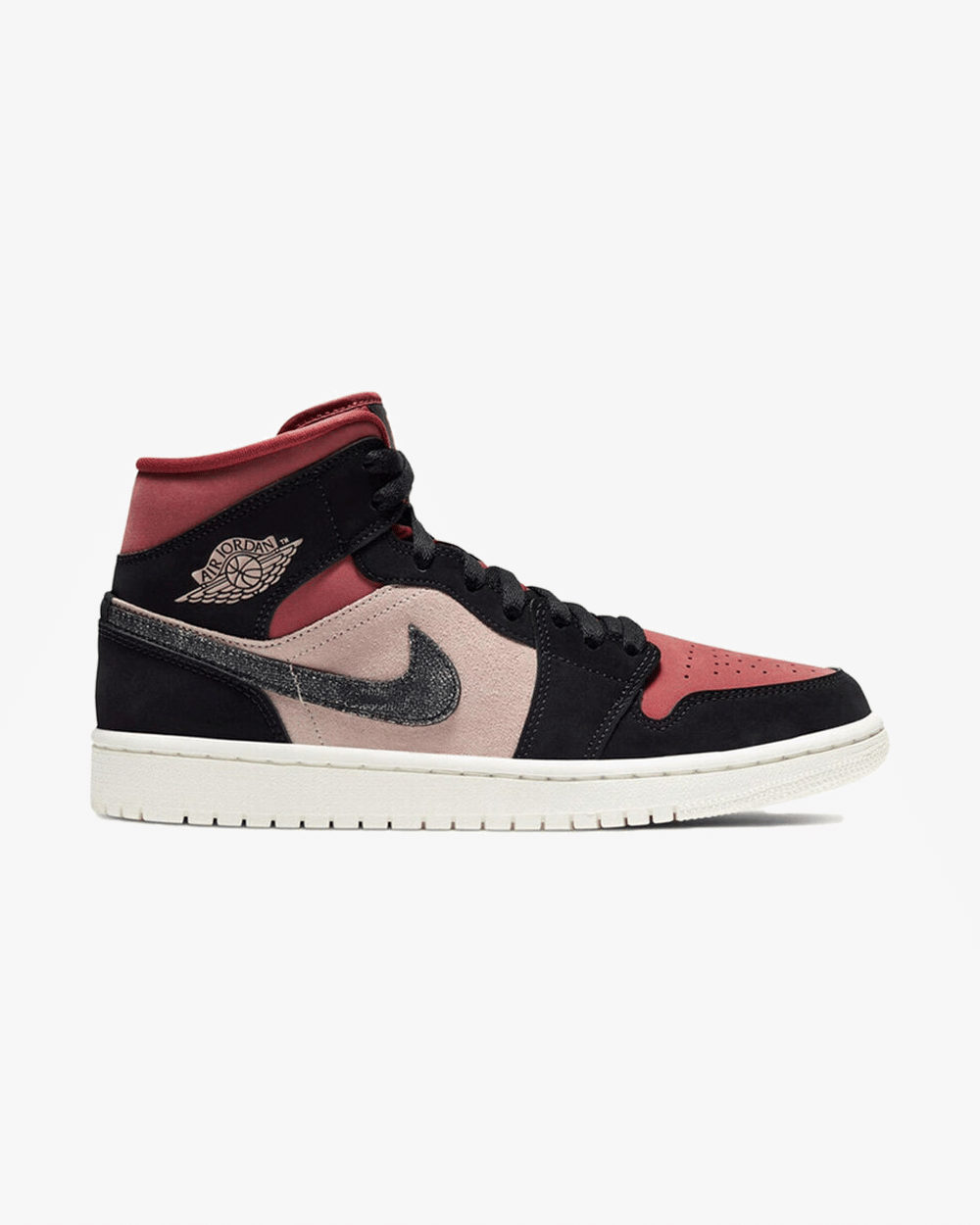 NIKE AIR JORDAN1 MID BURGUNDY CANYON RUST DUSTY PINK