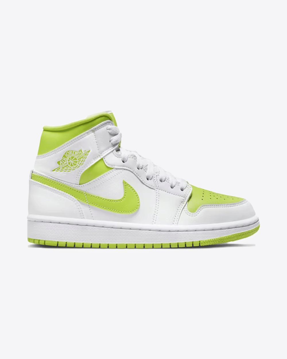 NIKE AIR JORDAN1 MID WMNS WHITE LIME (NEW)