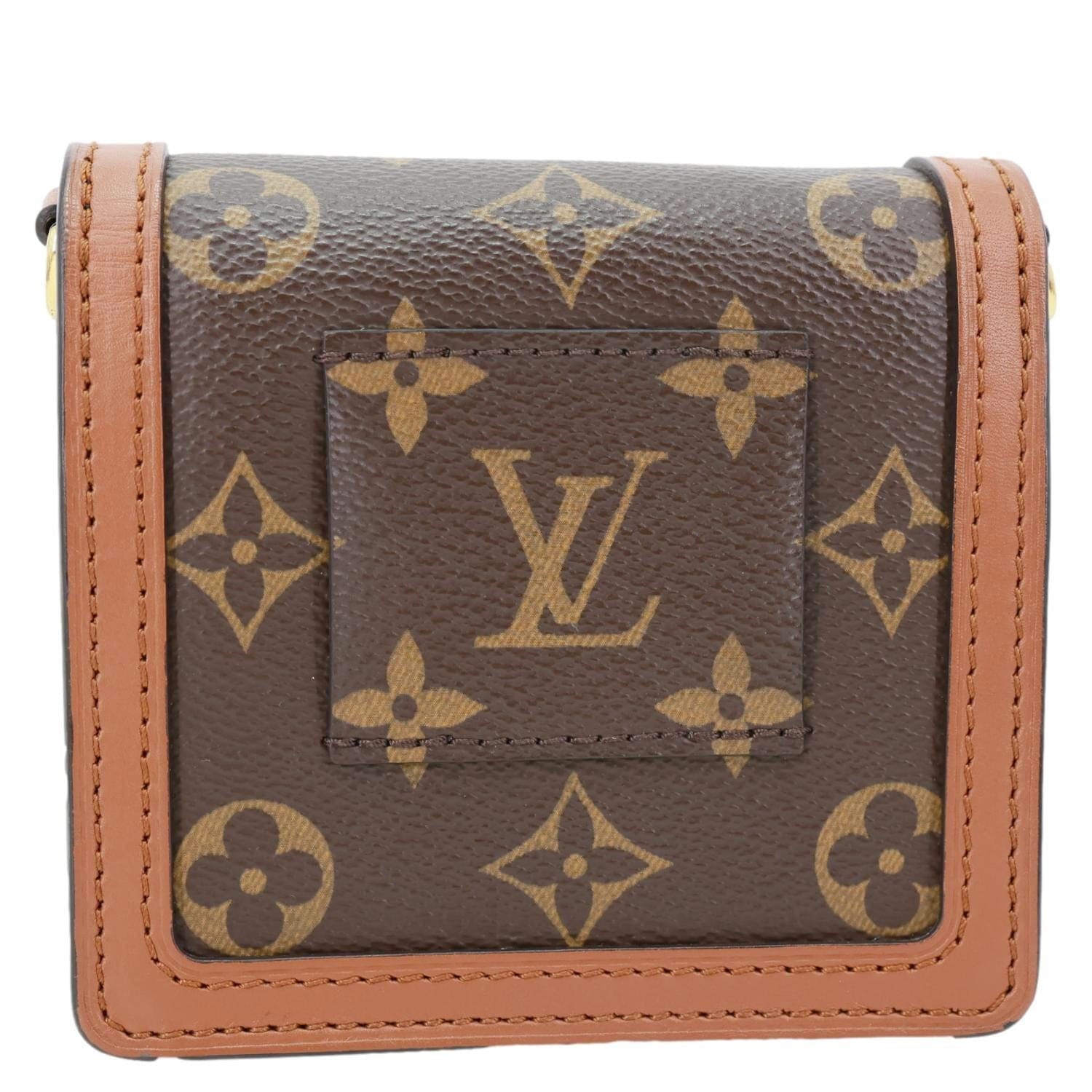 Louis Vuitton Dauphine Micro Monogram Reverse Canvas Crossbody Bag Brown