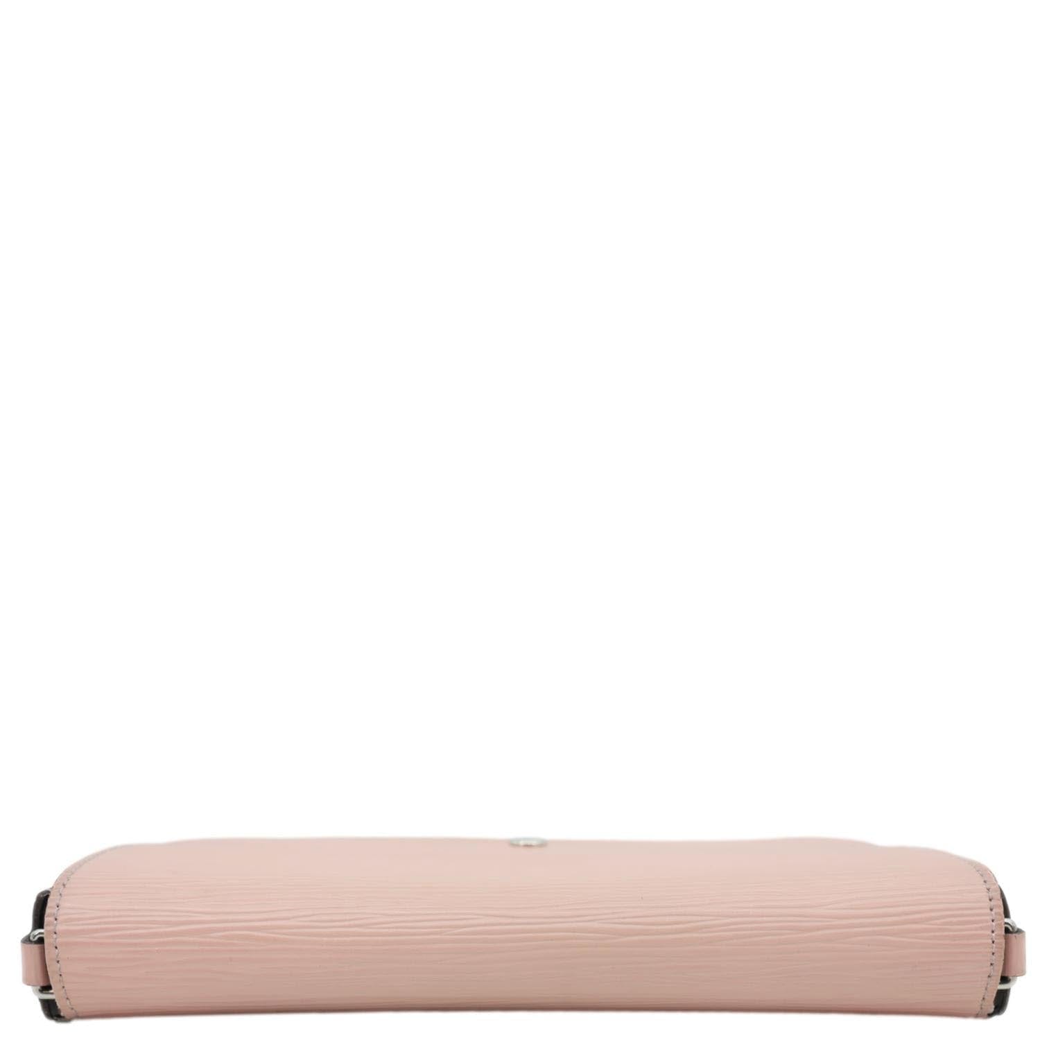 LOUIS VUITTON Felicie Pochette Epi Leather Crossbody Bag Pink