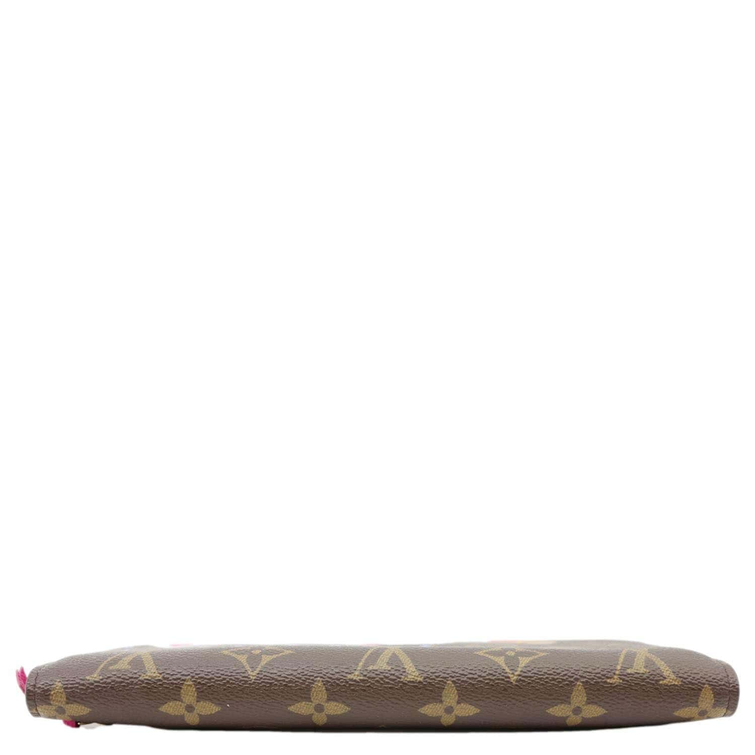 LOUIS VUITTON Weekend Christmas Animation Pochette Monogram Canvas Crossbody Bag Brown