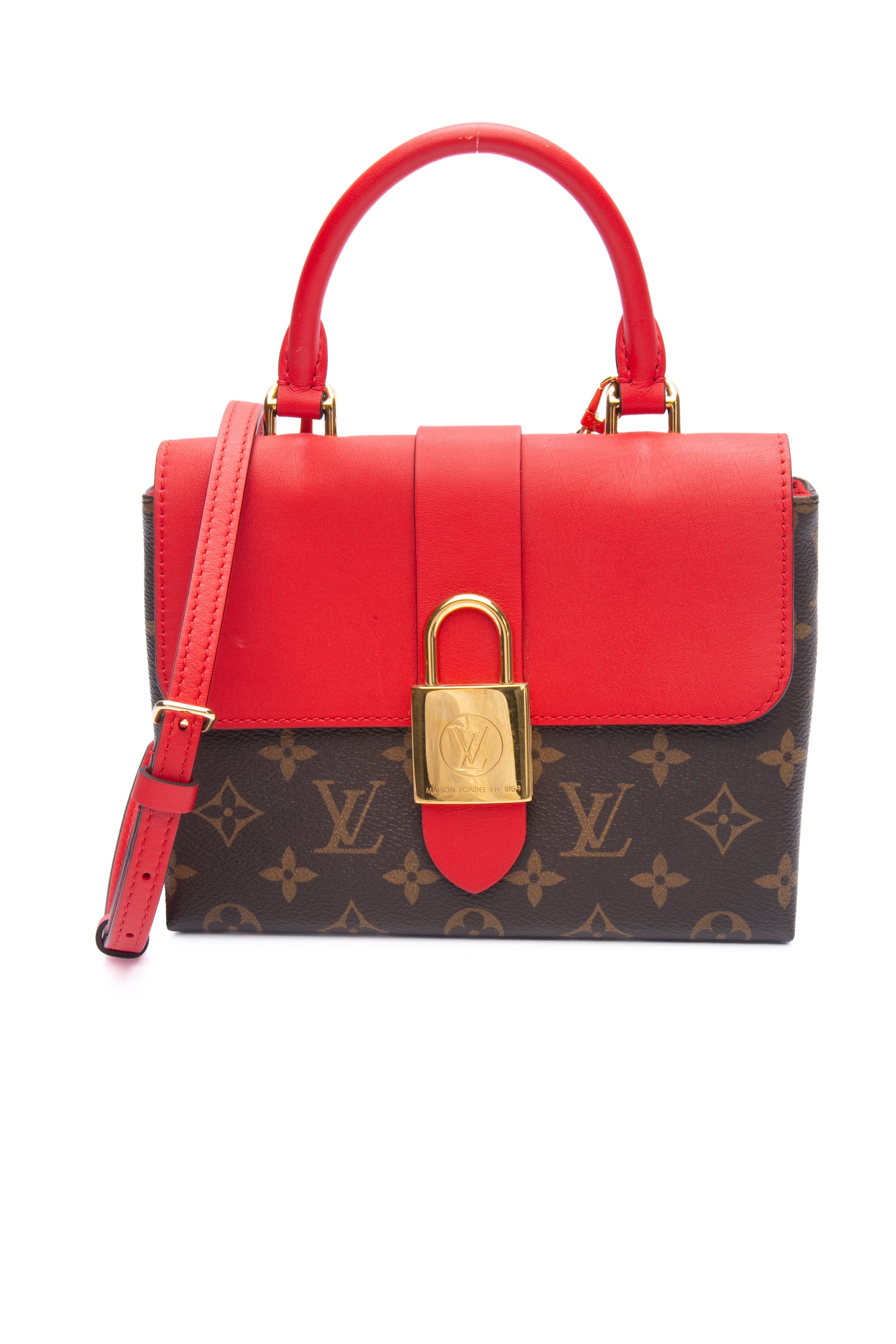 LOUIS VUITTON Coquelicot Monogram Locky BB Crossbody Bag