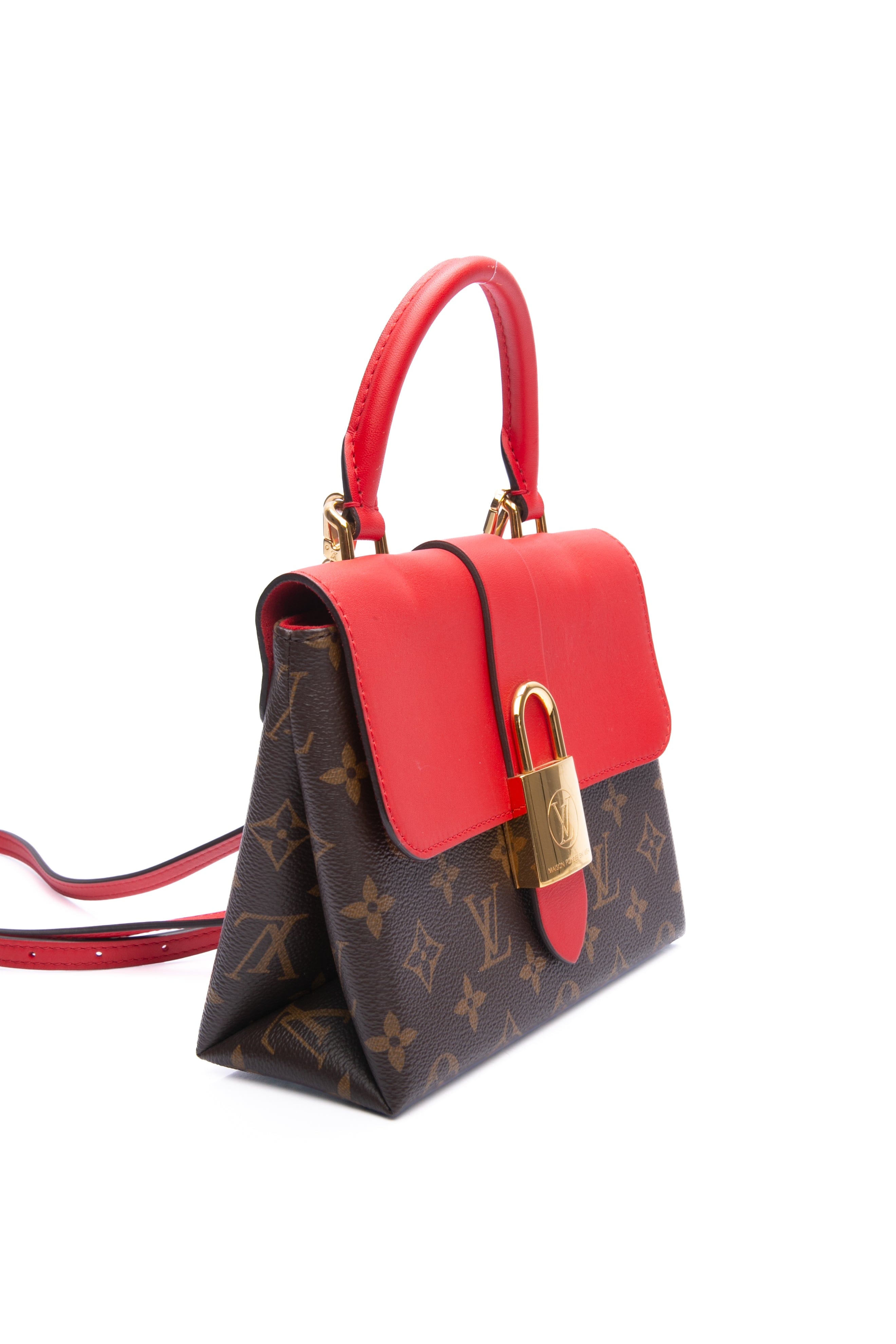 LOUIS VUITTON Coquelicot Monogram Locky BB Crossbody Bag