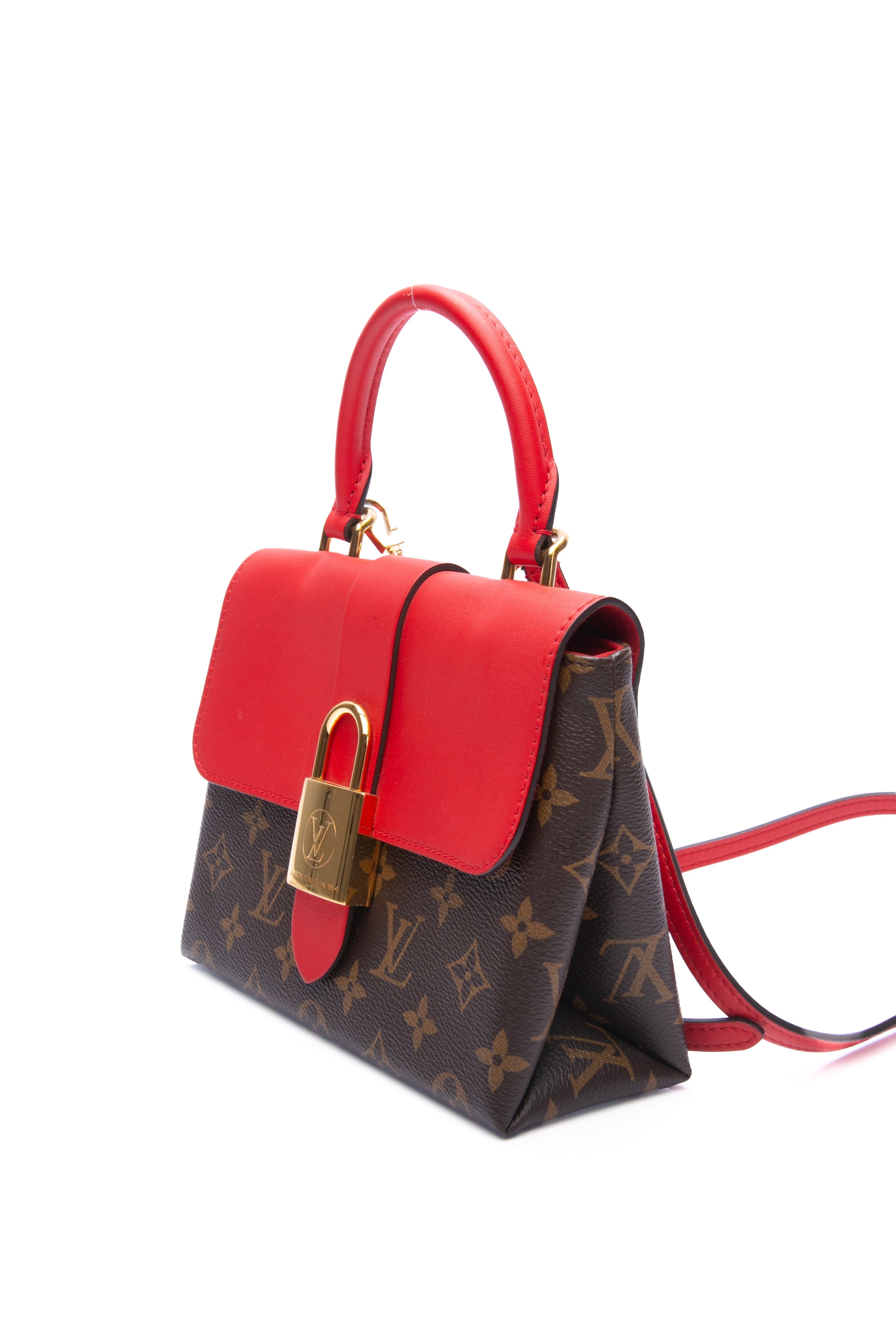 LOUIS VUITTON Coquelicot Monogram Locky BB Crossbody Bag