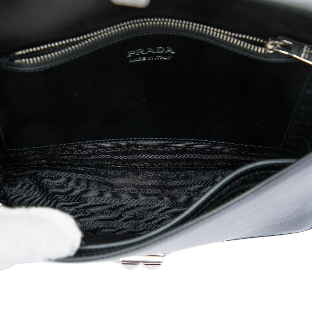 Prada City Calf and Saffiano Studded Elektra Crossbody