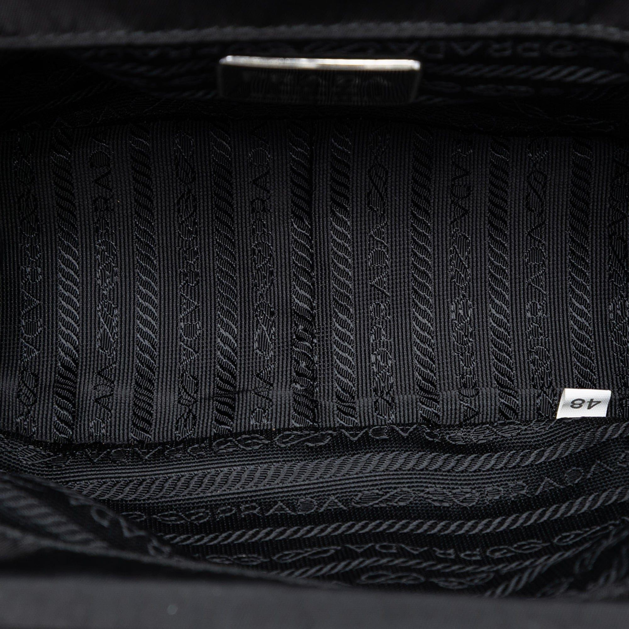 Prada Tessuto Kisslock Frame Chain Crossbody