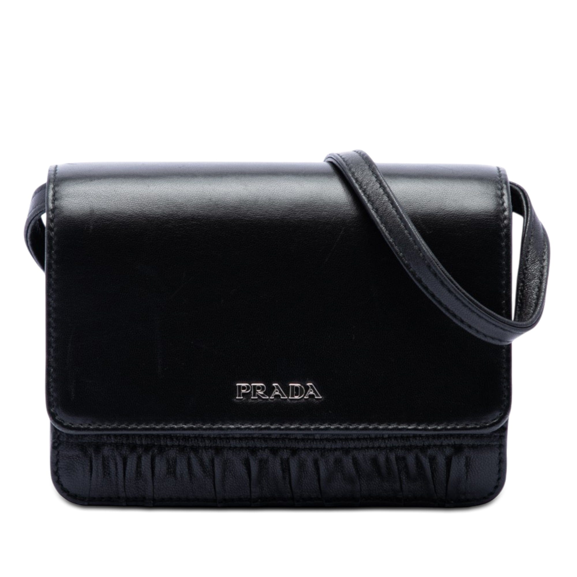 Prada Nappa Gaufre and Brushed Leather Crossbody