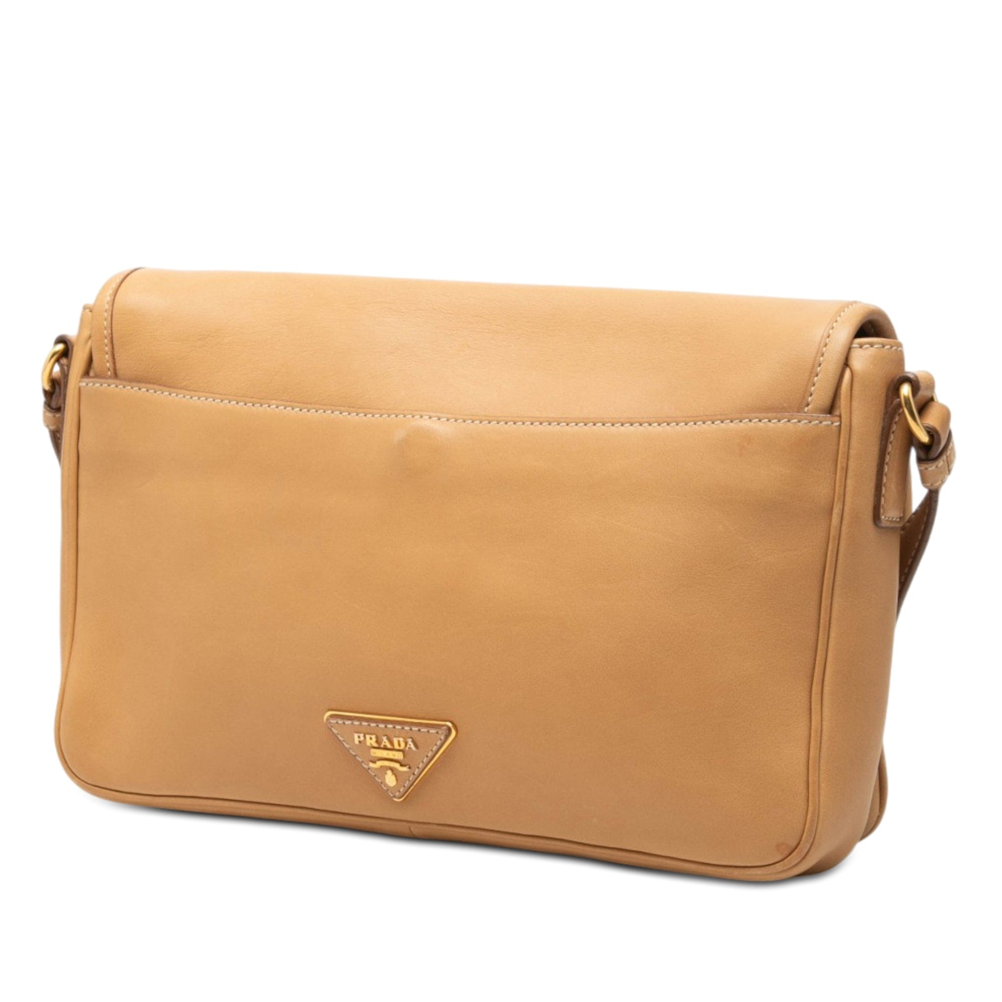 Prada City Calf Pattina Crossbody