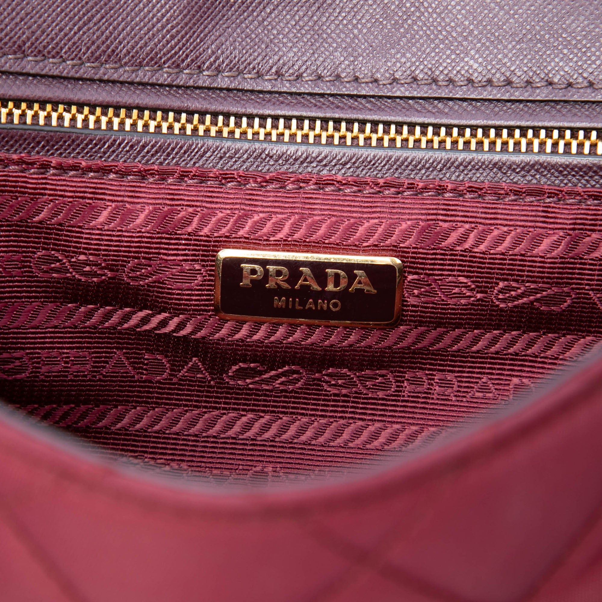 Prada Impuntu Tessuto Chain Crossbody