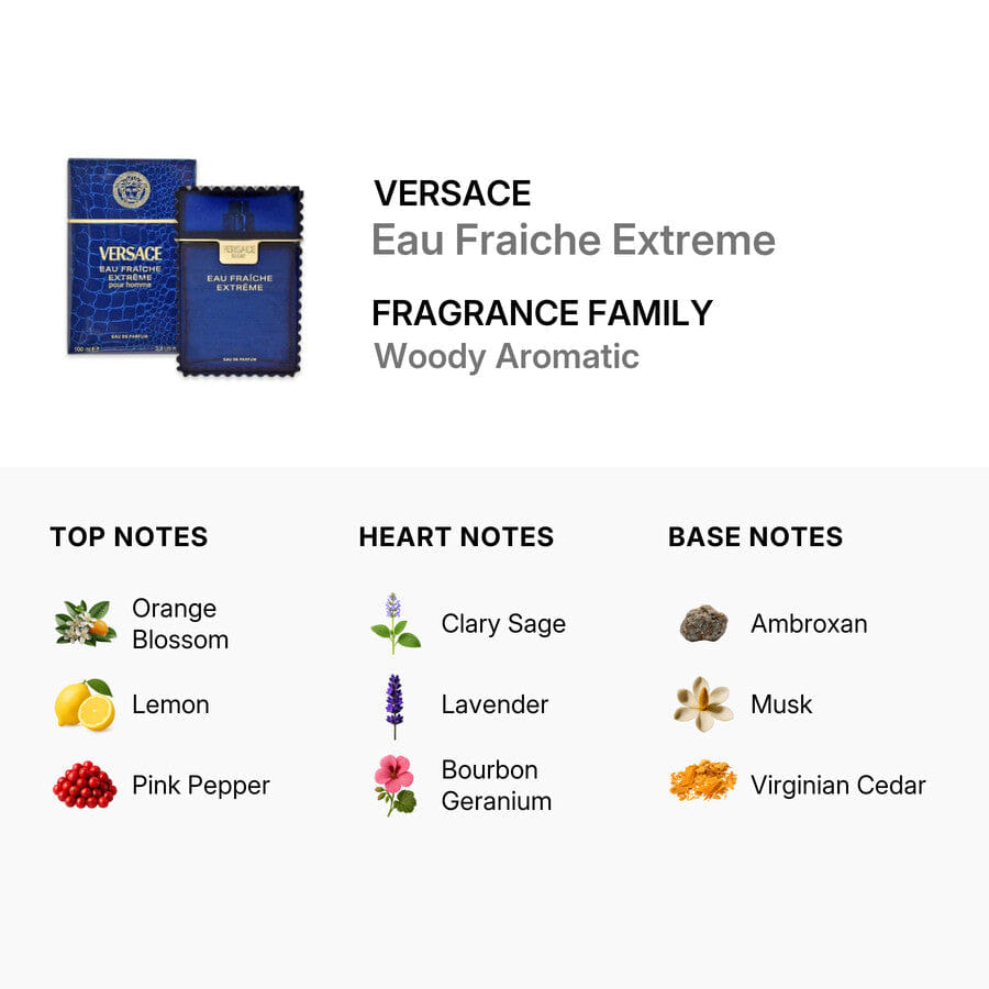 Versace Eau Fraîche Extrême Pour Homme Eau De Parfum for Men 100 ml